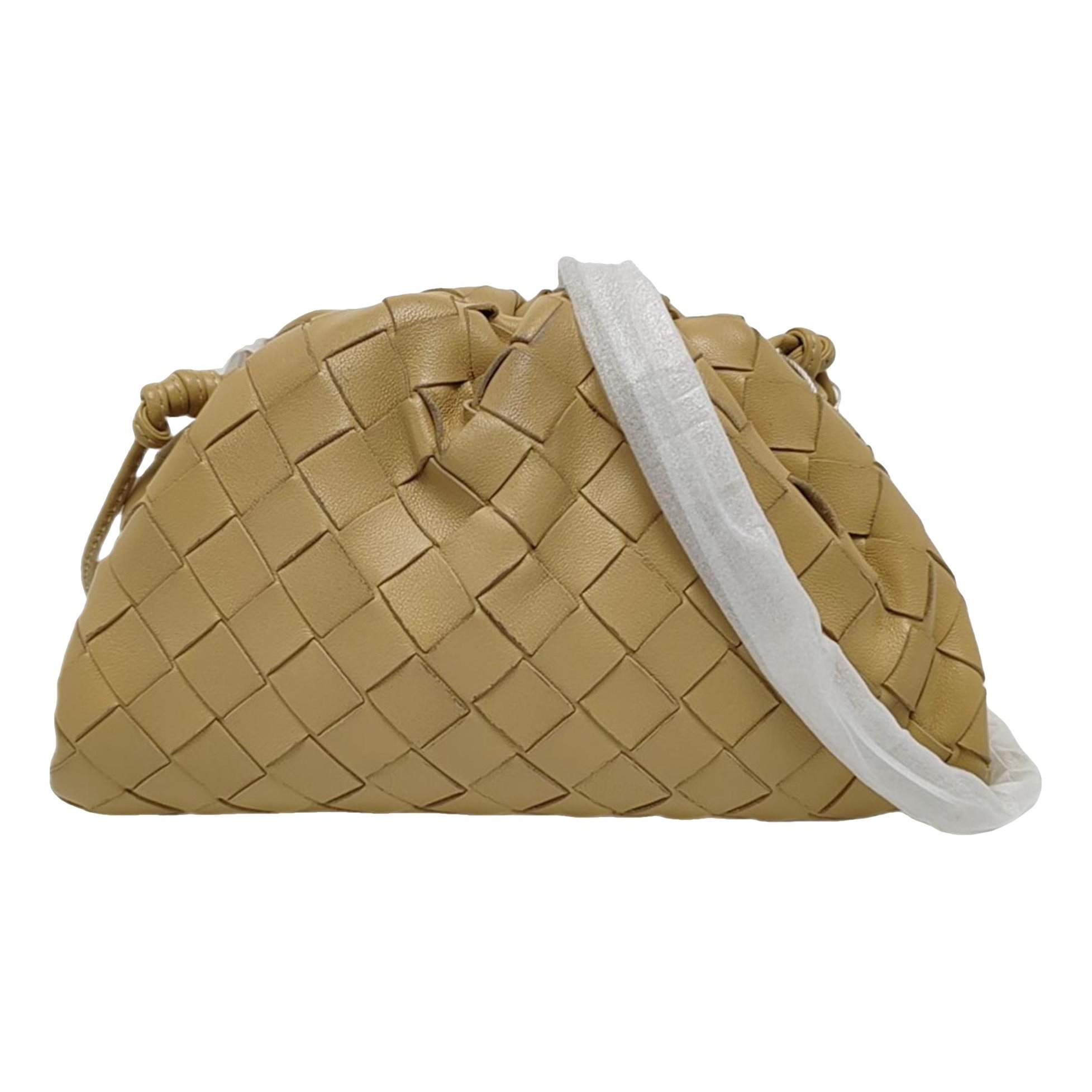 Pouch leather crossbody bag