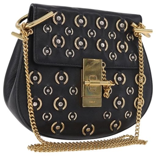 Drew leather handbag