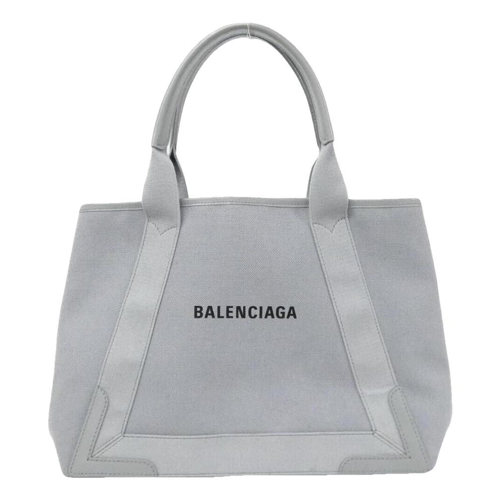Navy cabas cloth handbag