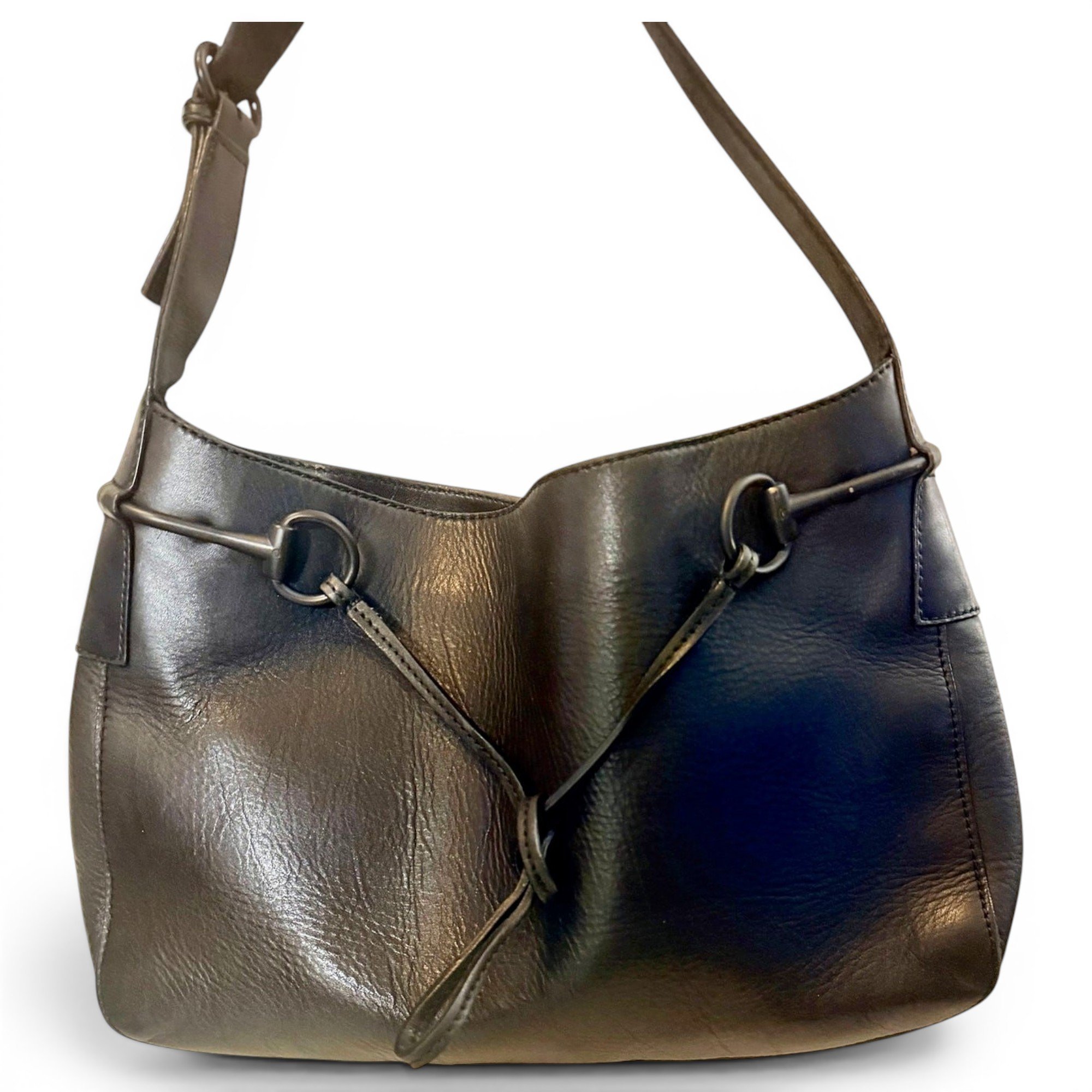 Hobo leather handbag