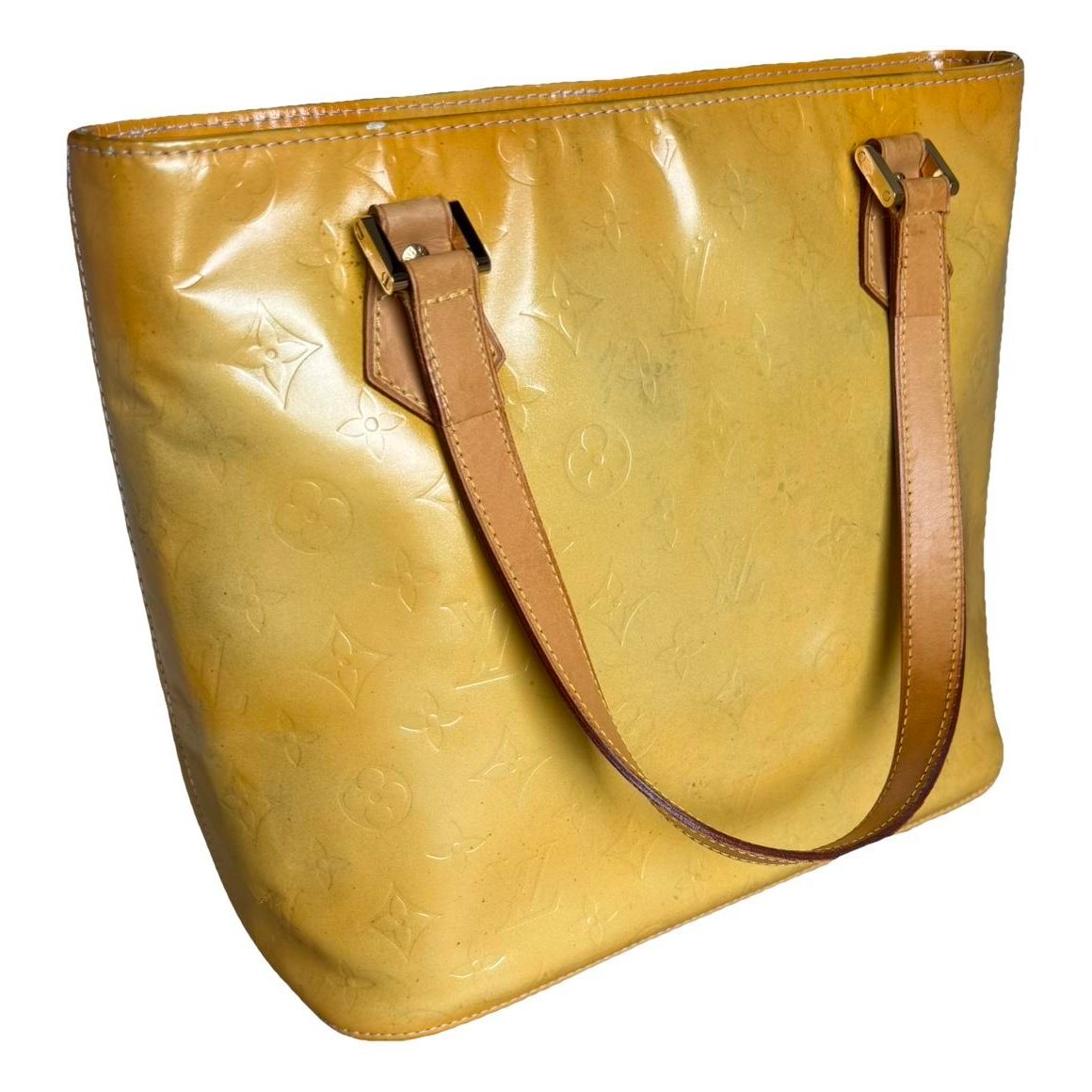 Houston patent leather handbag