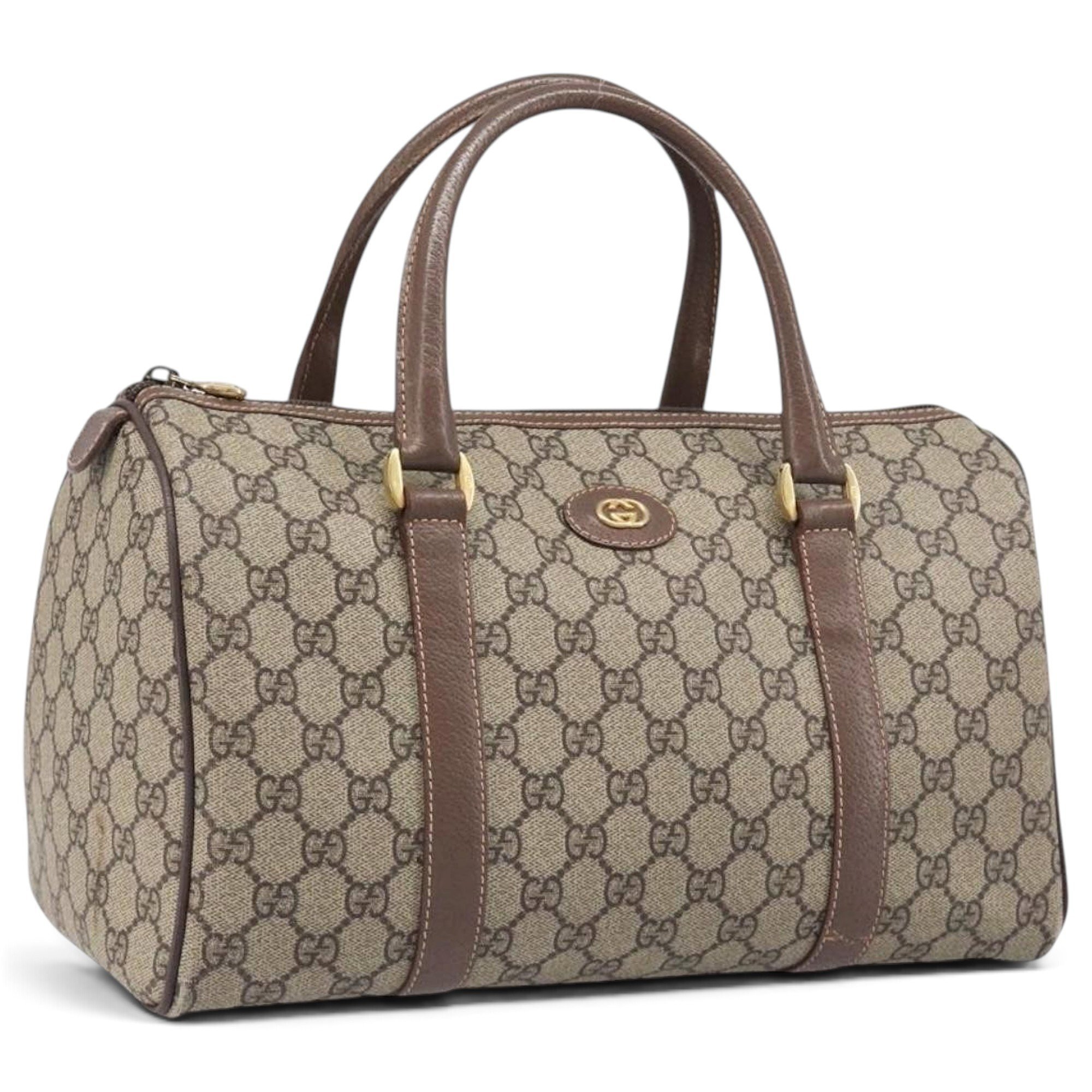 Leather travel bag