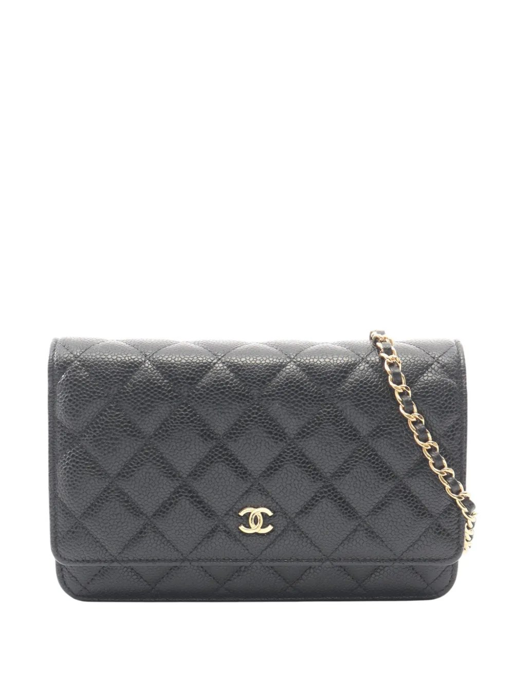 2021-2026 CC Quilted Caviar Wallet on Chain crossbody bag