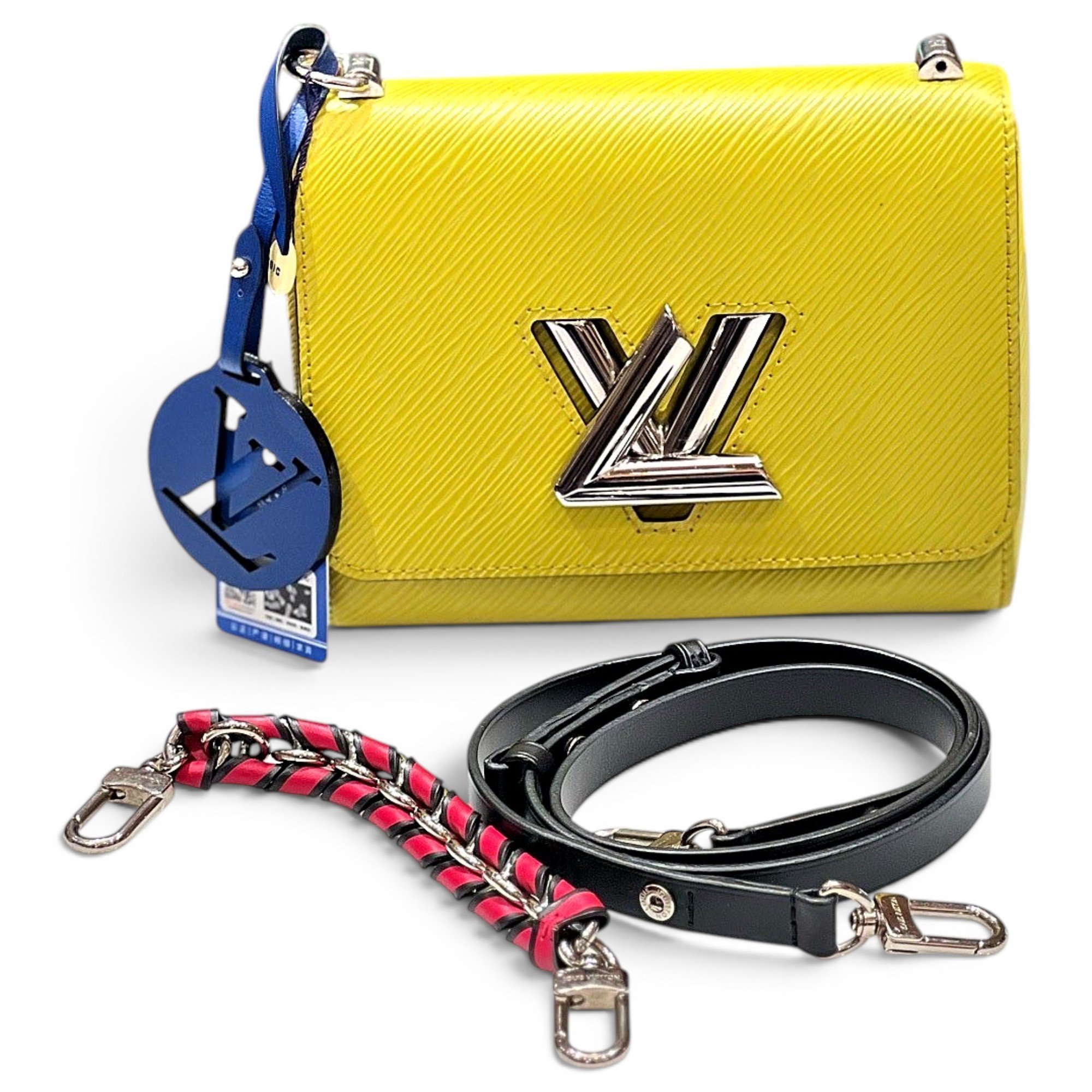 Twist leather handbag