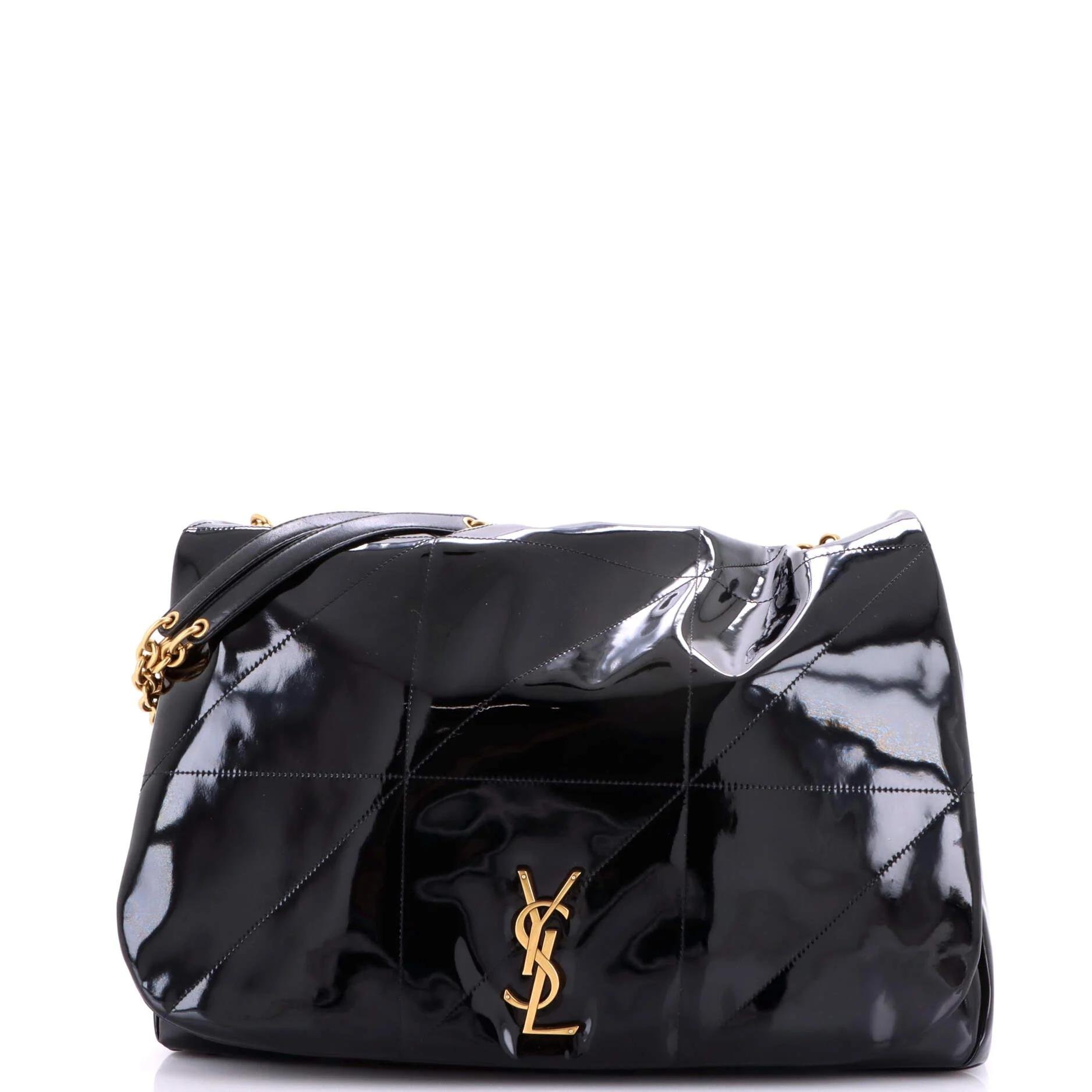 Patent leather handbag