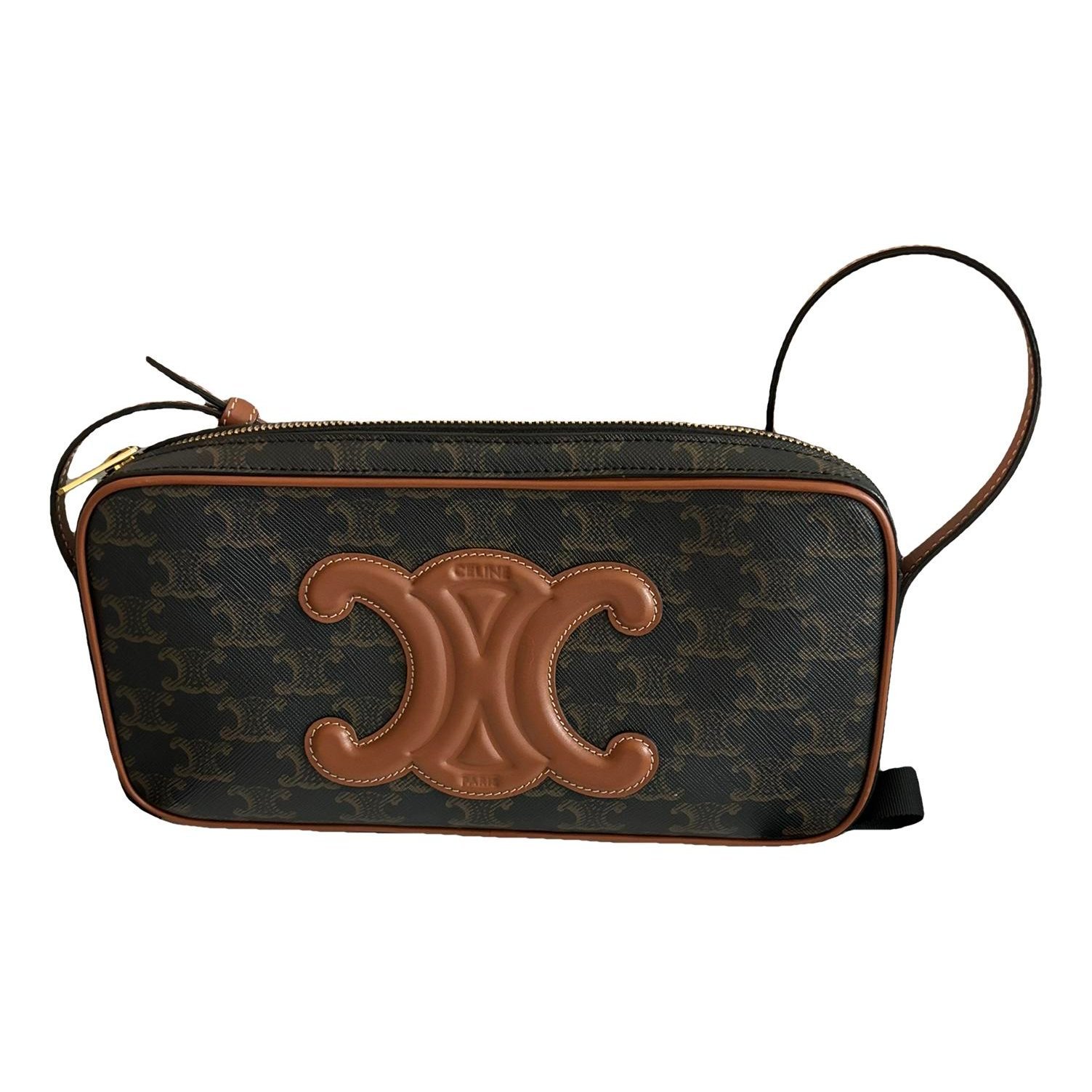 Triomphe Long cloth handbag