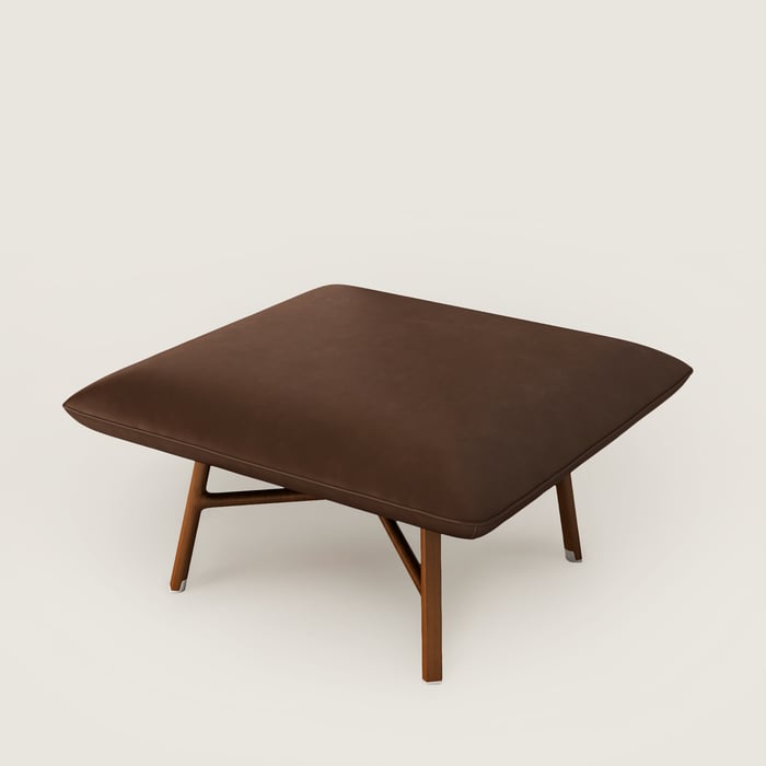 Les Necessaires d'Hermès "carre d'assise" low stool, high model