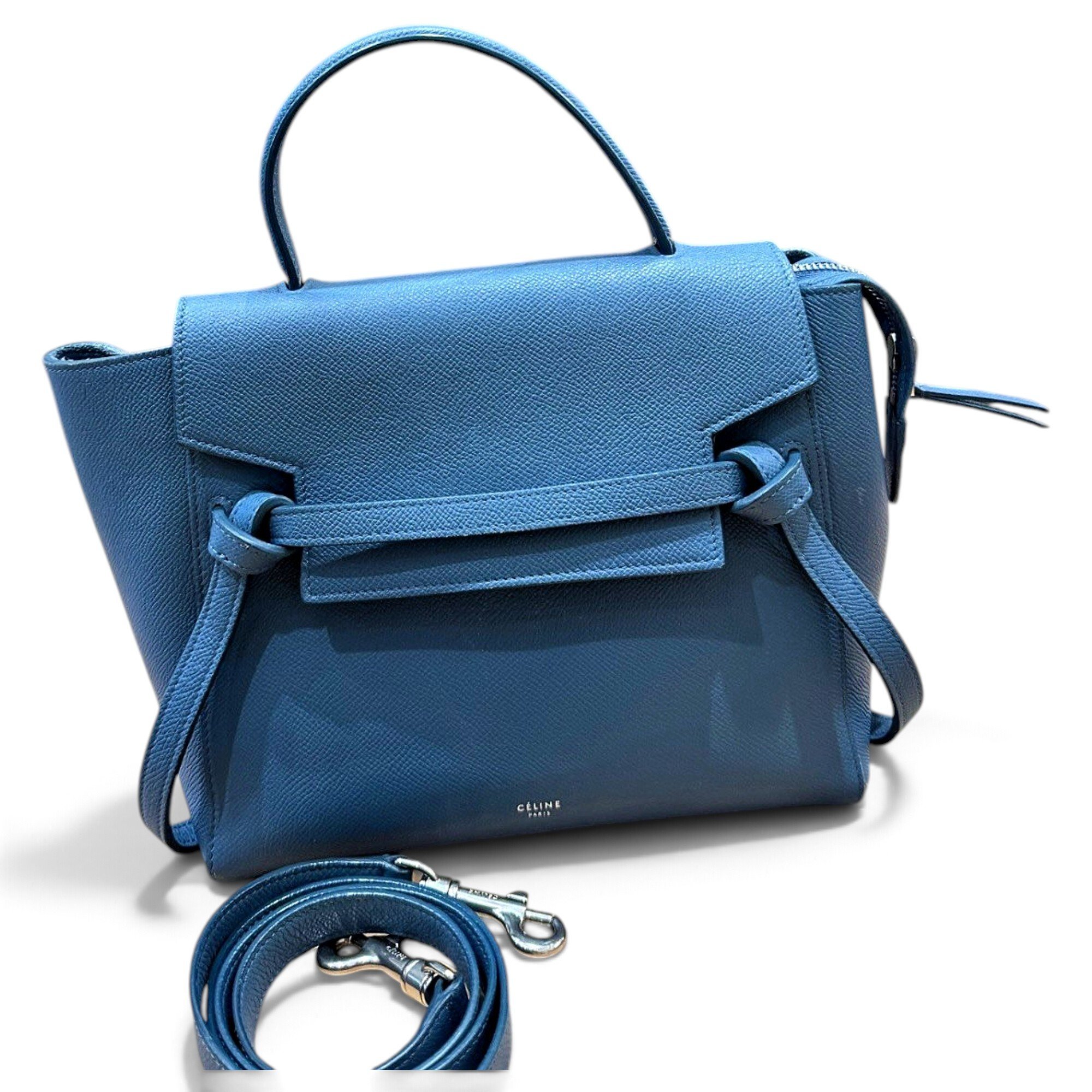 Belt leather handbag