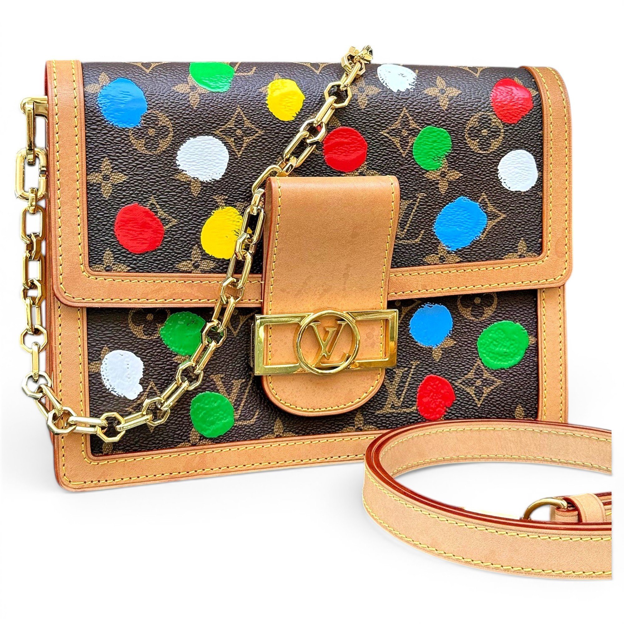 Dauphine leather handbag