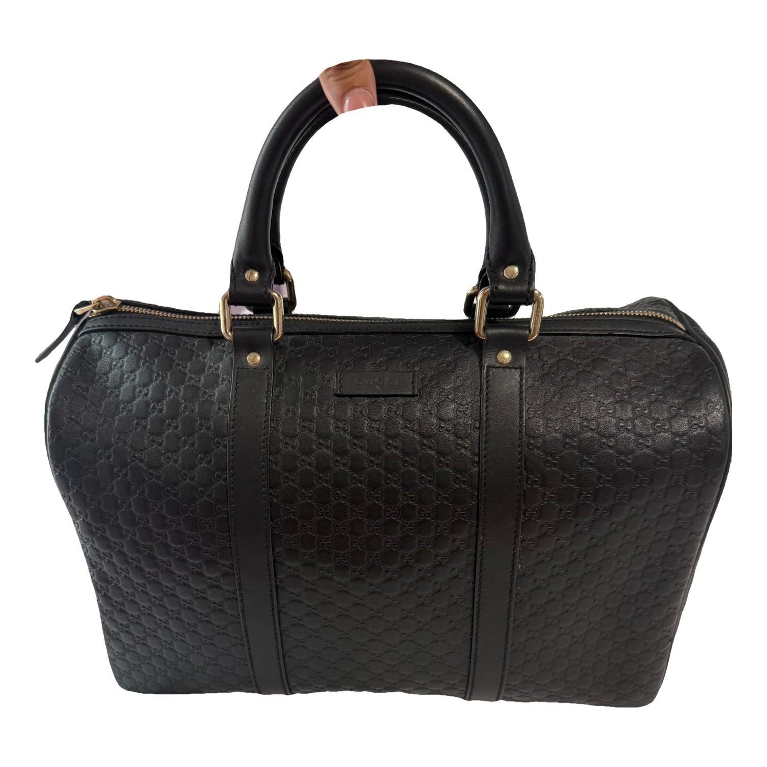 Boston leather handbag