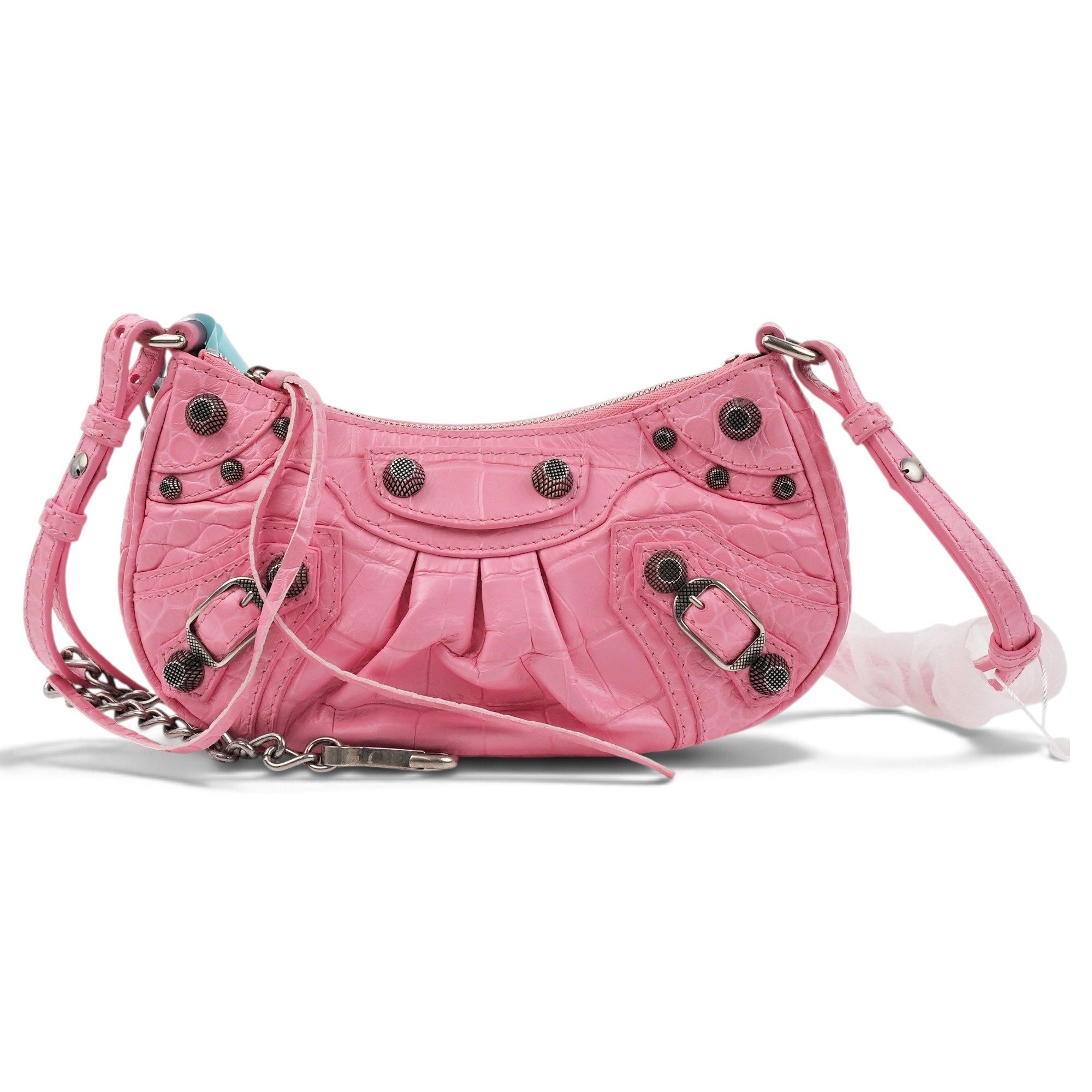 City leather handbag