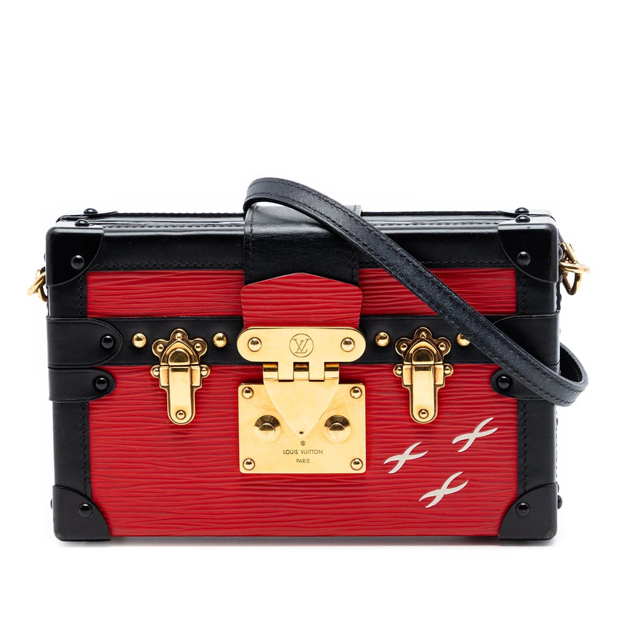 Petite Malle leather handbag