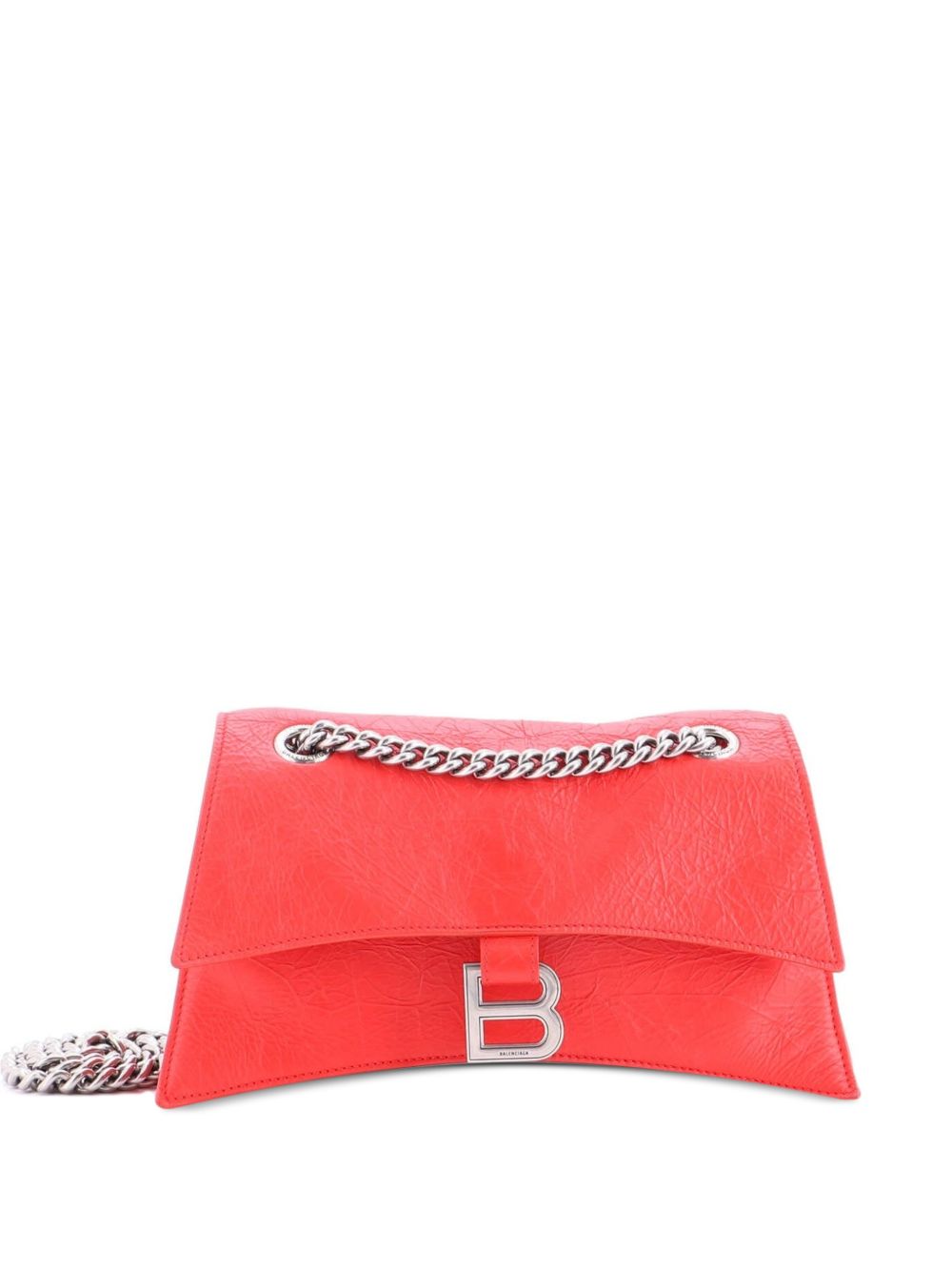 Crush Chain Flap Bag Leather Small crossbody bag