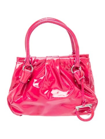 Patent Leather Top Handle Bag