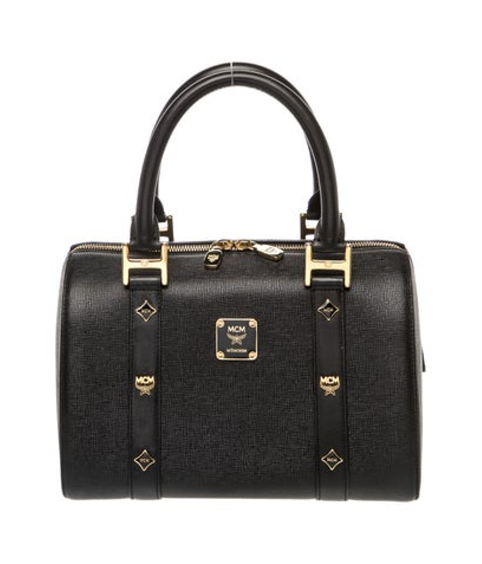 MCM Leather Top Handle Bag