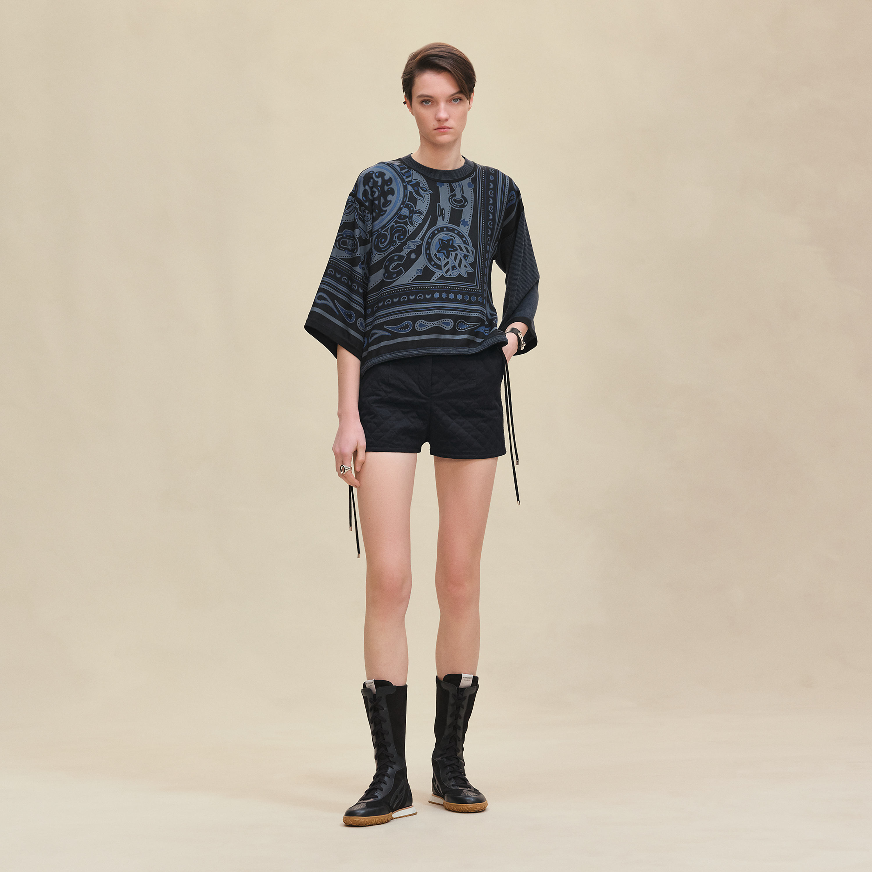 "Candy Libris" long-sleeve twillaine t-shirt sweater