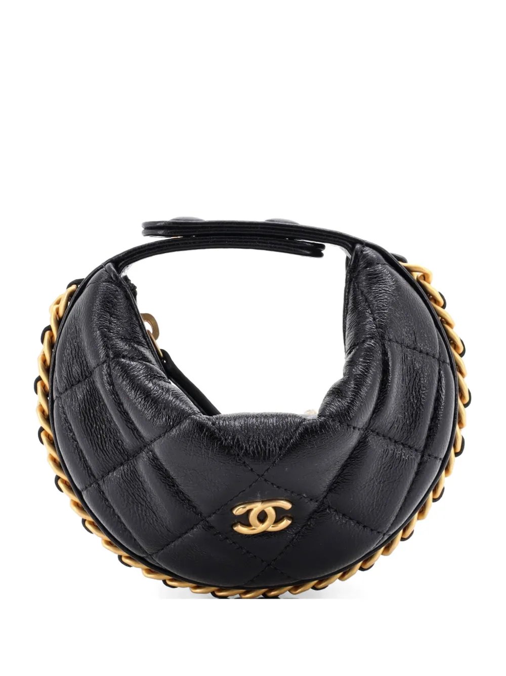 Chain Around Pouch Quilted Lambskin Extra Mini hobo bag