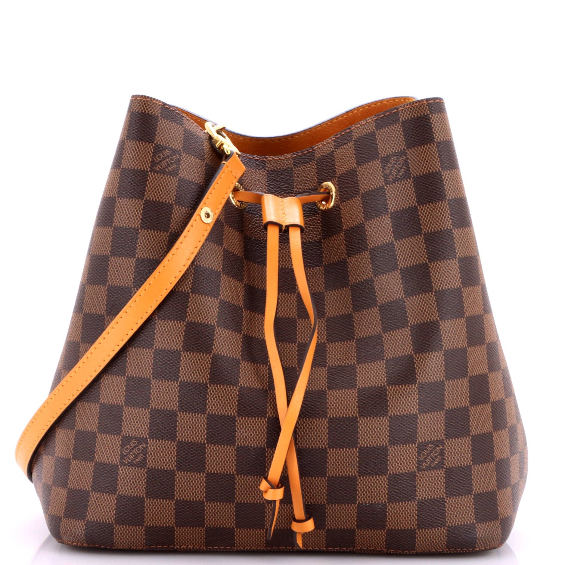 NeoNoe Handbag Damier with Leather MM