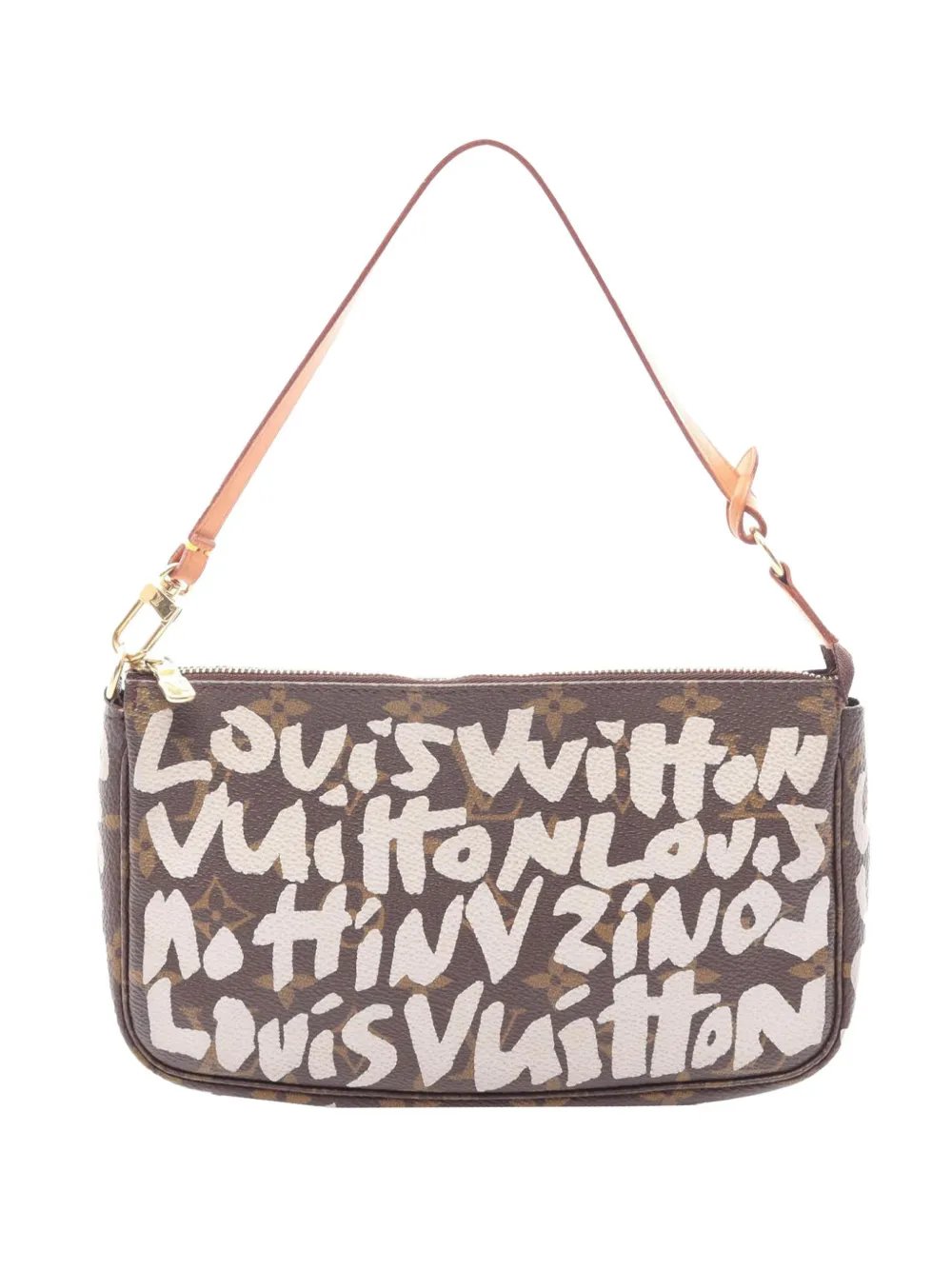 2001 Stephen Sprouse Monogram Graffiti Pochette Accessoires shoulder bag