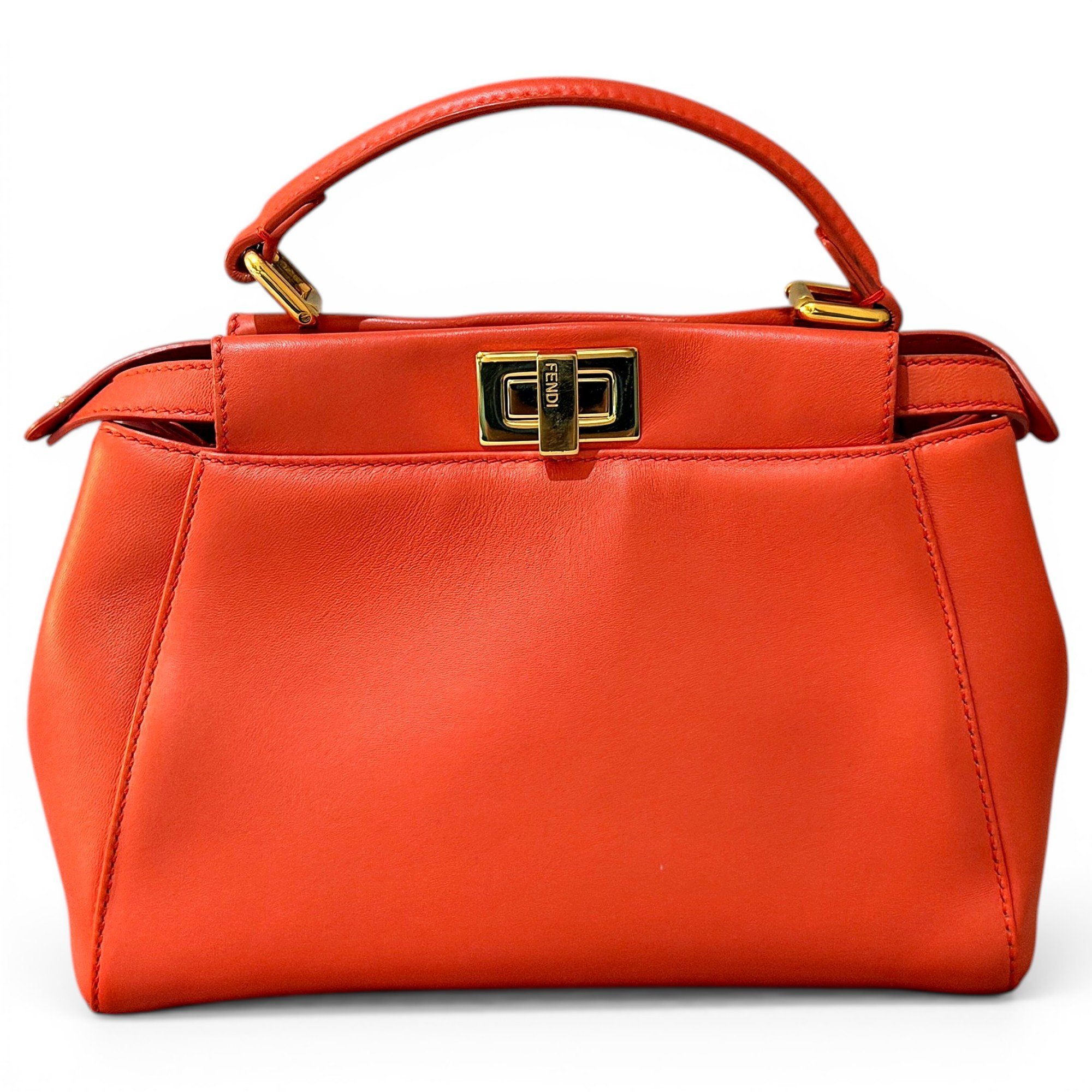Peekaboo leather handbag