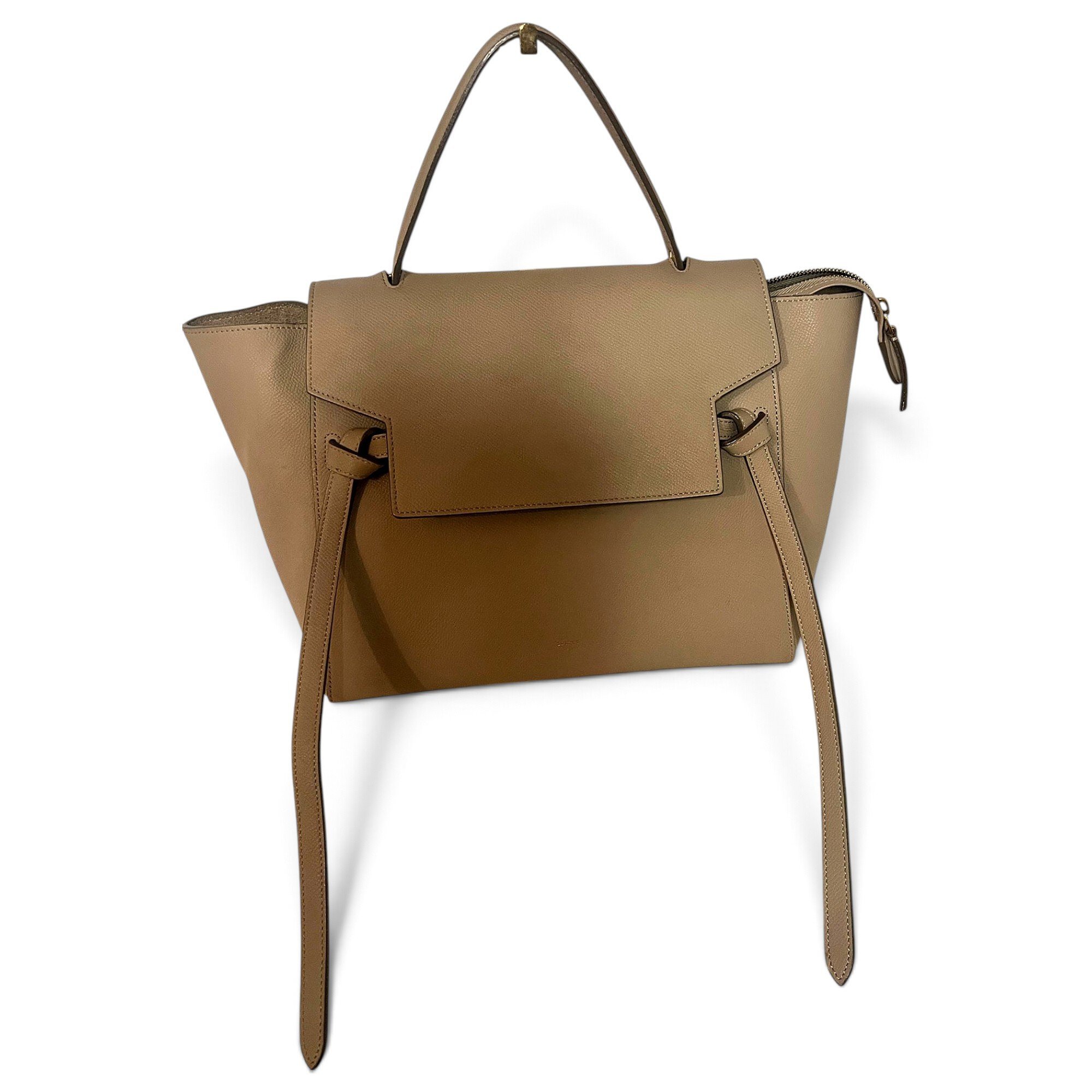 Belt leather handbag