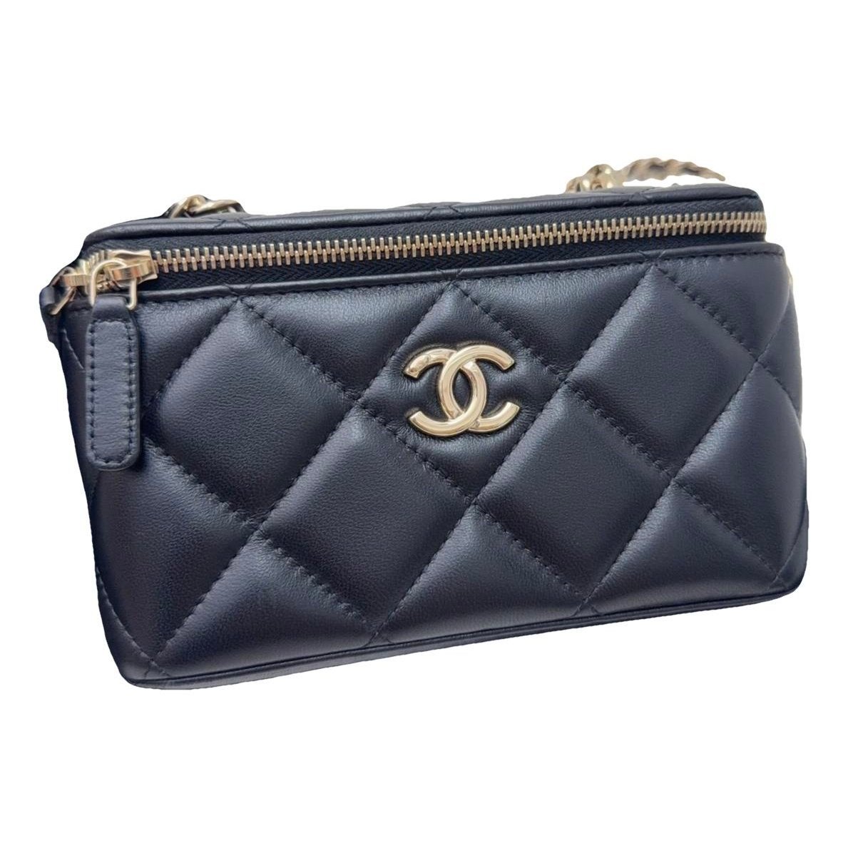 Trendy CC Vanity leather handbag