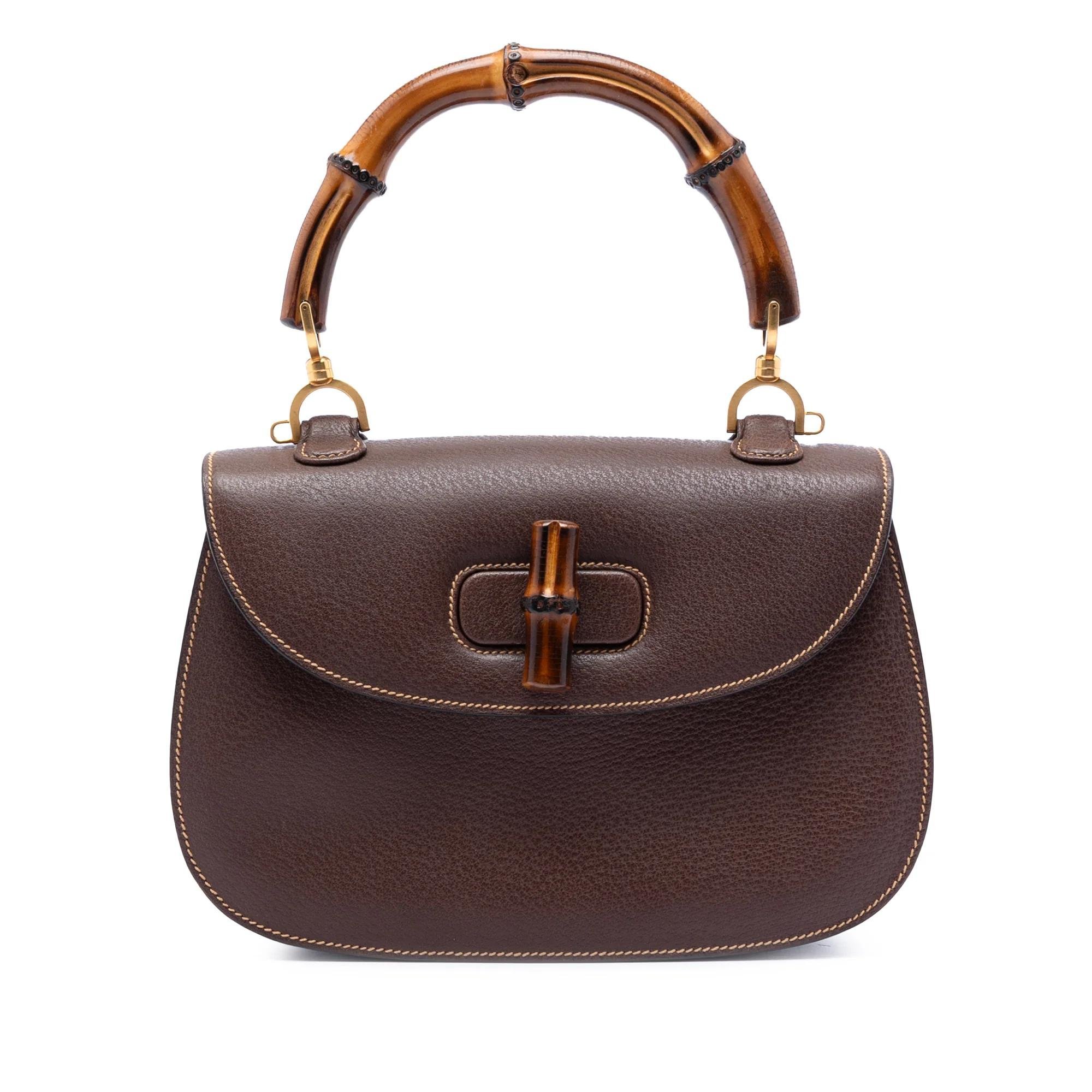 Bamboo pony-style calfskin handbag