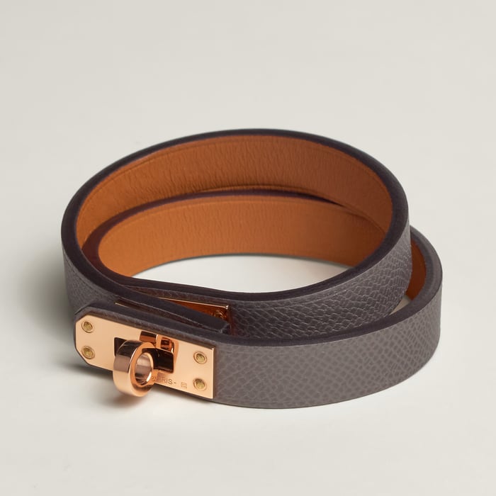 Gris Meyer Mini Kelly Double Tour Bracelet