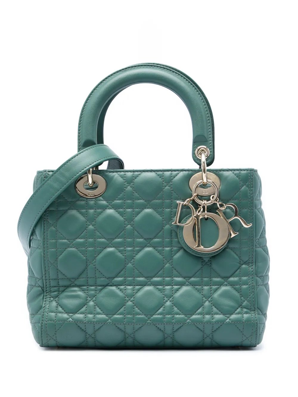 2019 Medium Lambskin Cannage Lady Dior satchel