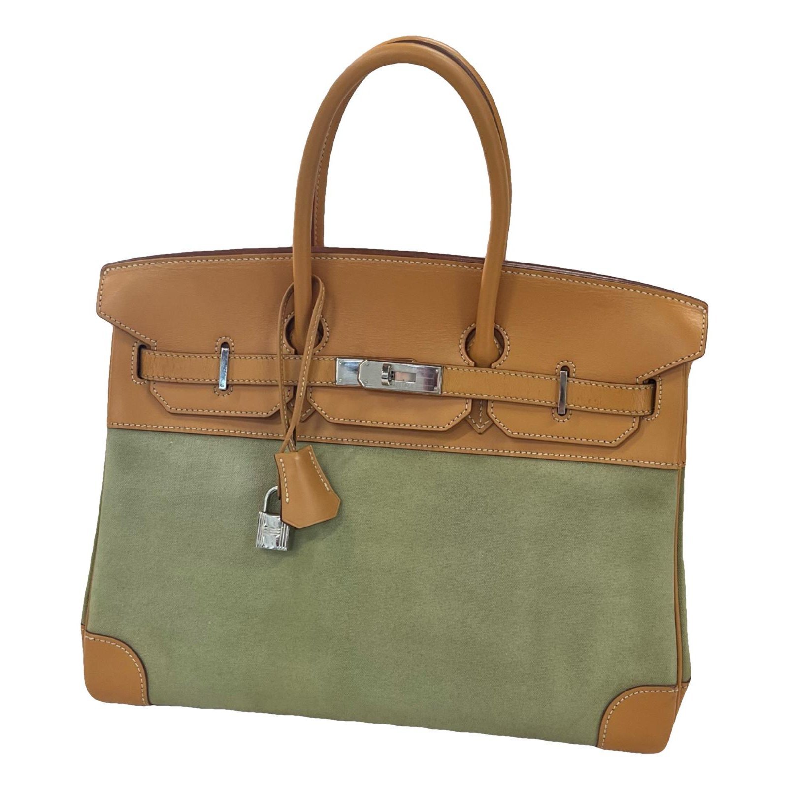 Birkin 35 cloth handbag
