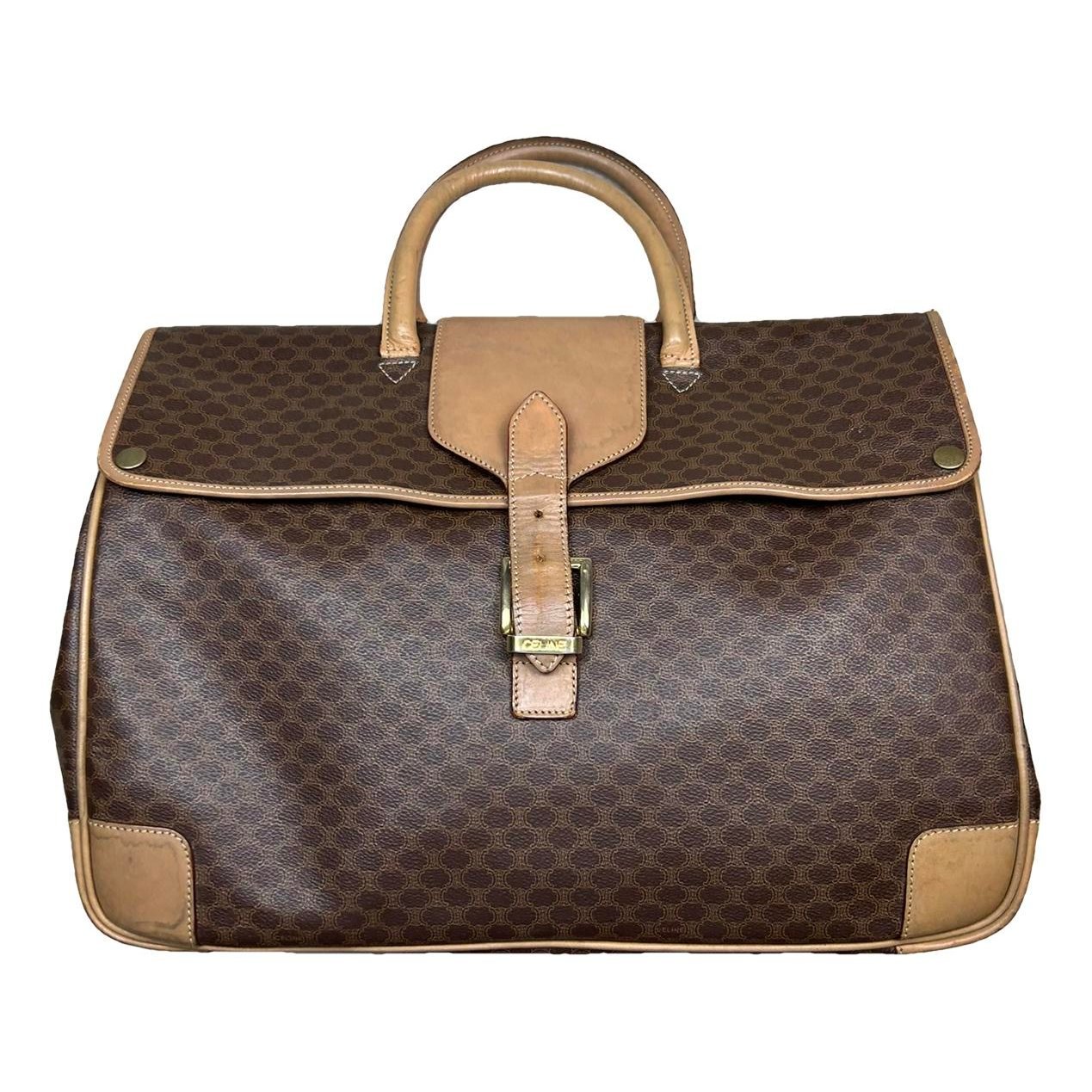 Leather travel bag