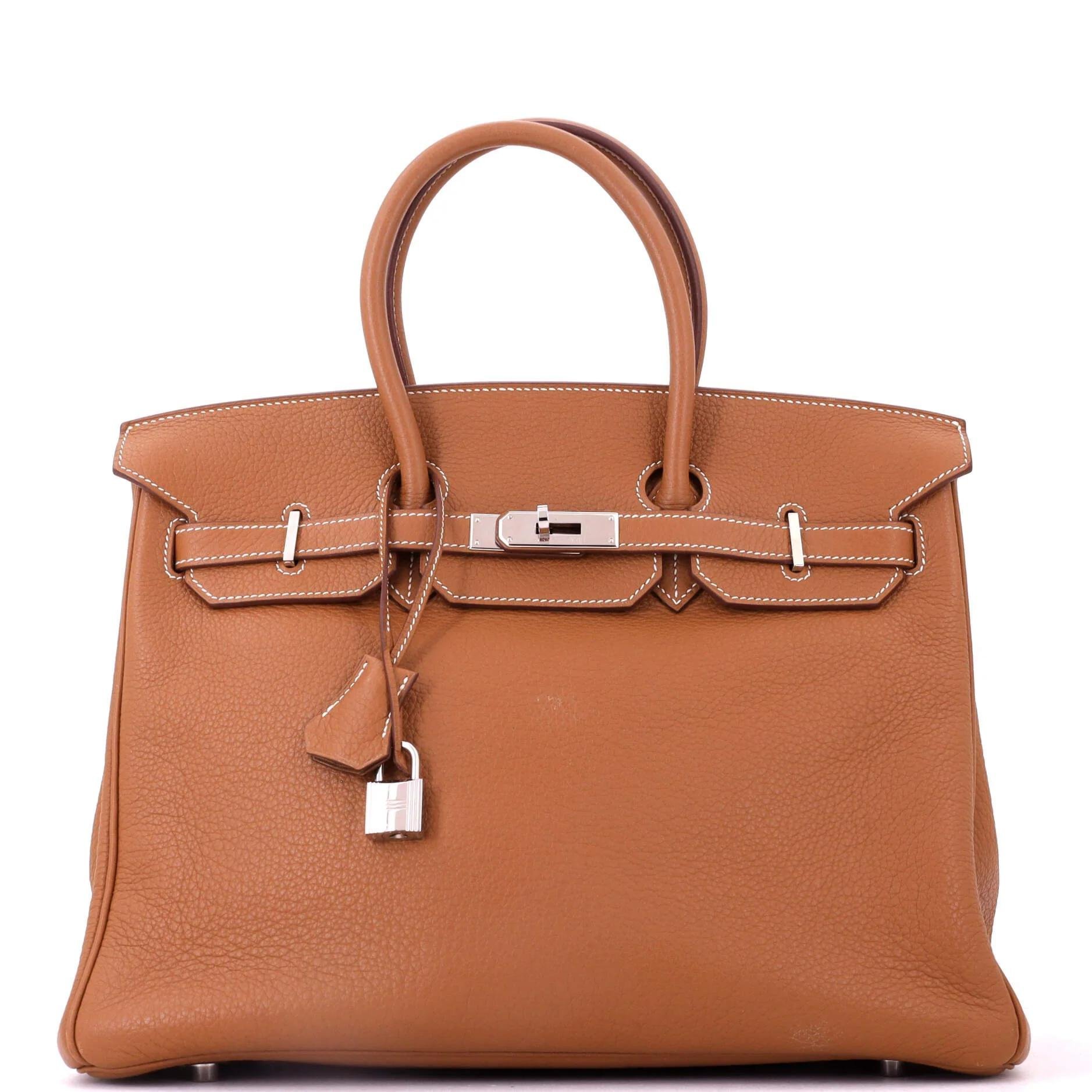 Birkin 35 leather tote