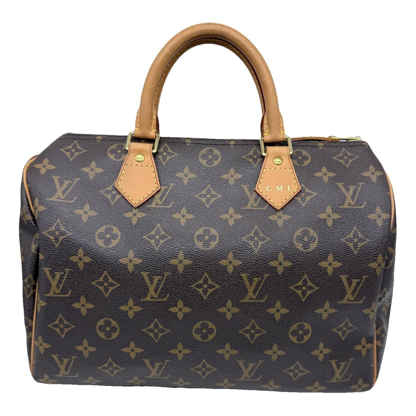 Speedy leather handbag