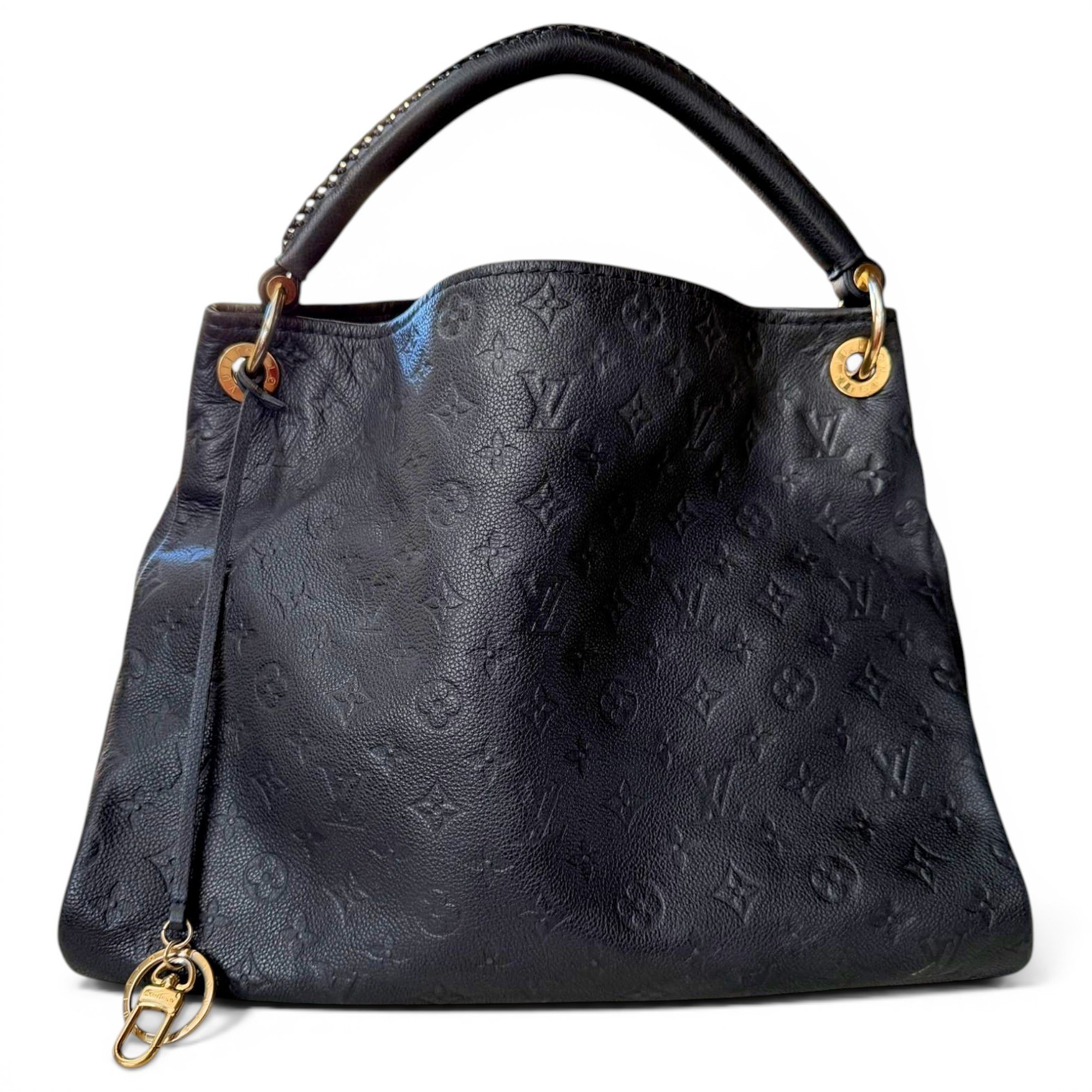 Artsy leather handbag
