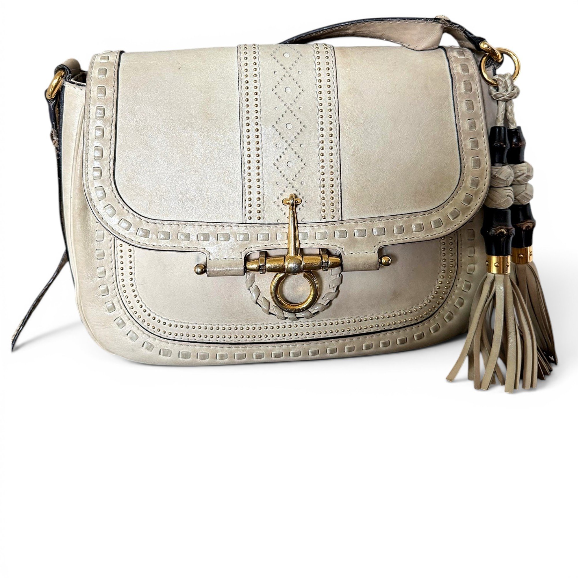 Snaffle Bit leather handbag