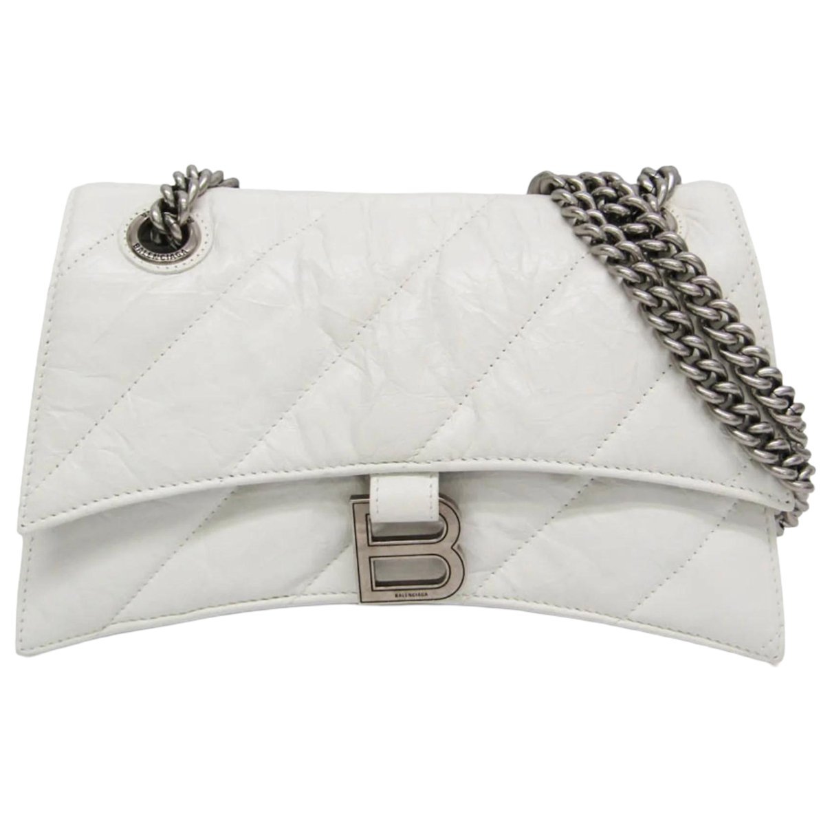 Crush leather handbag