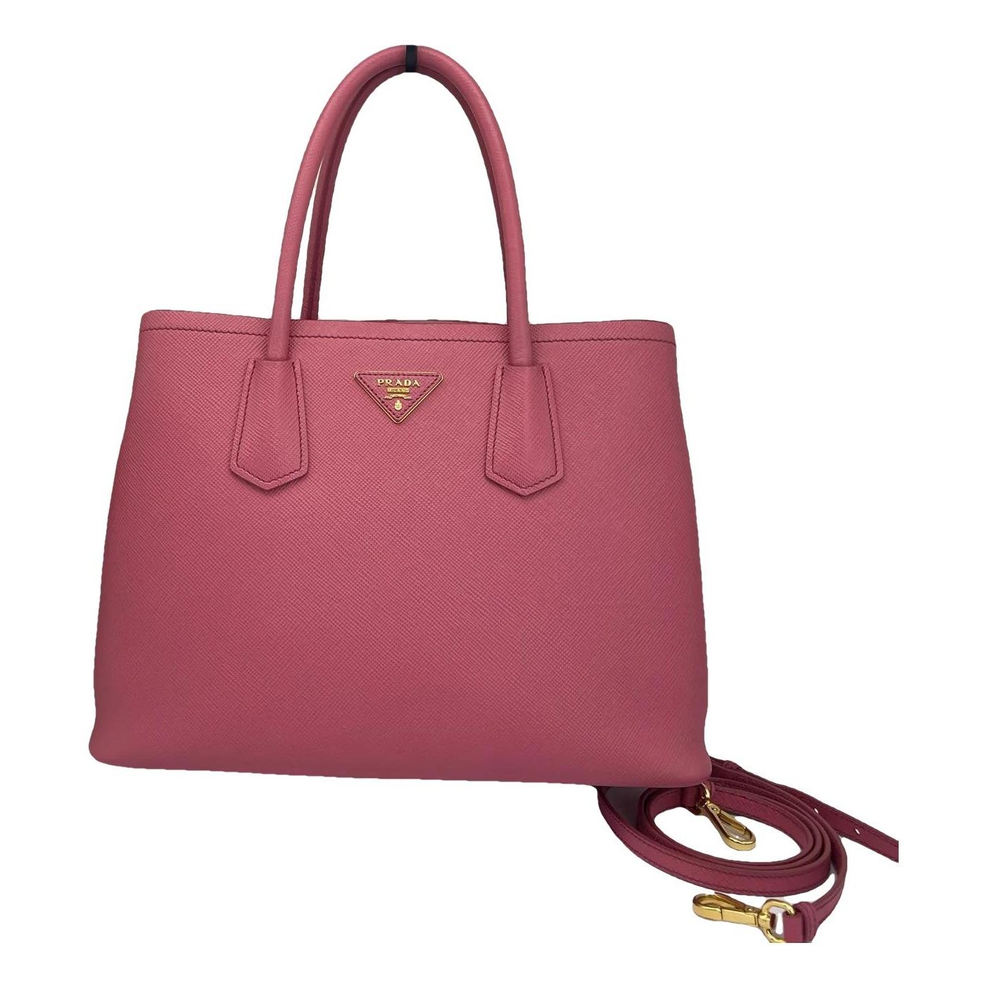 Double leather mini bag