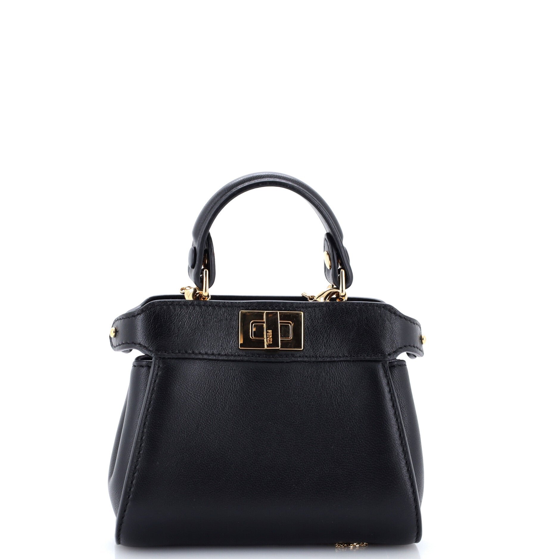 Peekaboo Bag Leather Nano