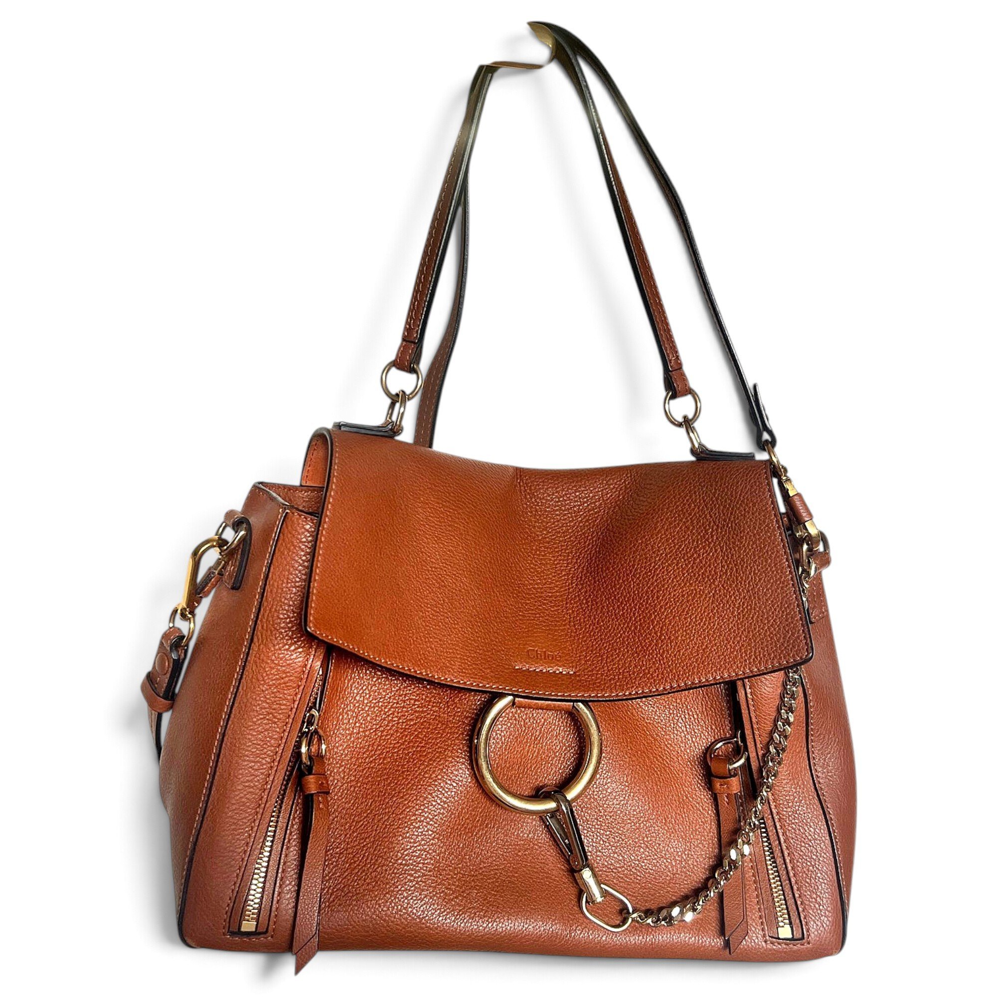 Faye leather handbag