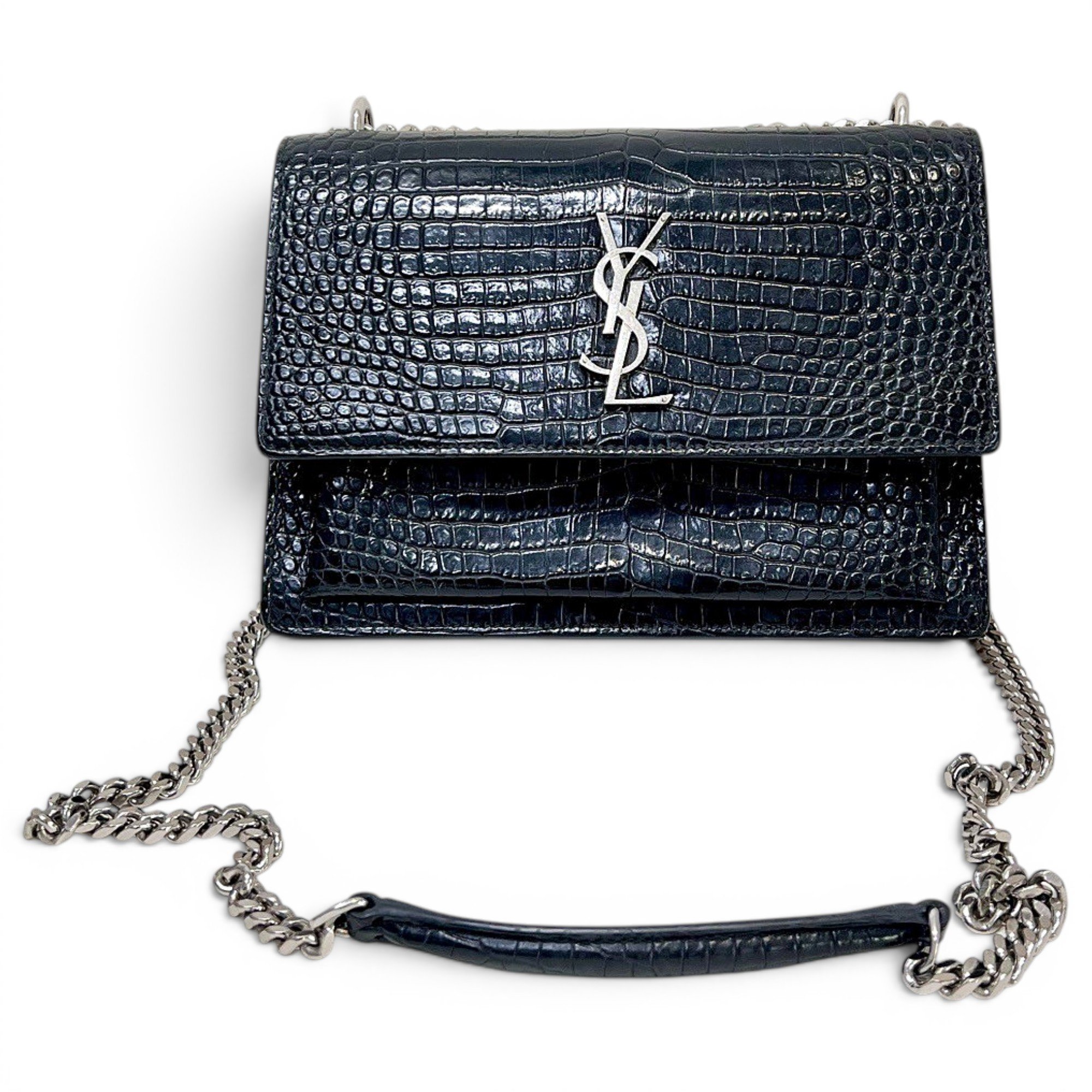 Sunset leather crossbody bag