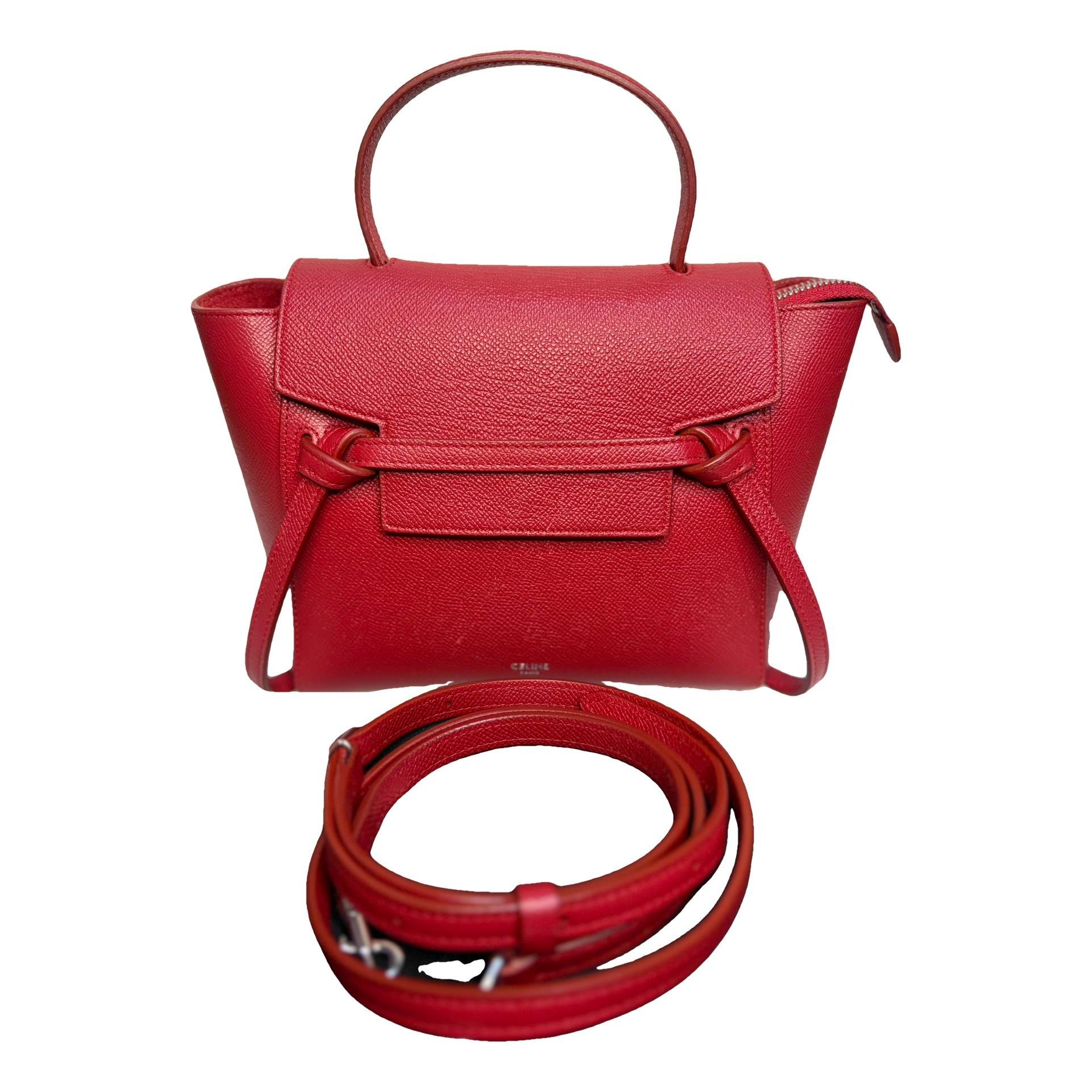 Belt leather handbag