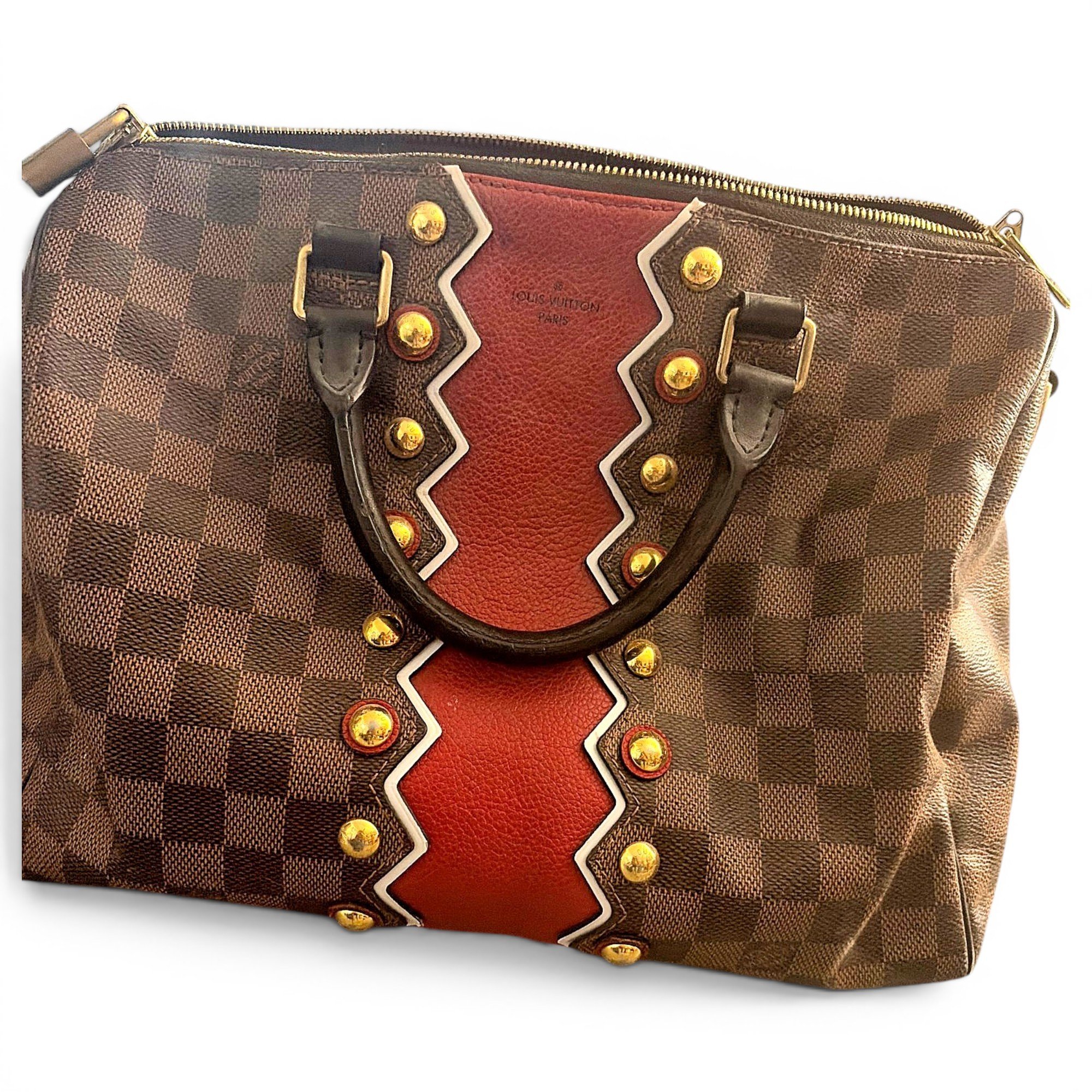 Speedy leather handbag