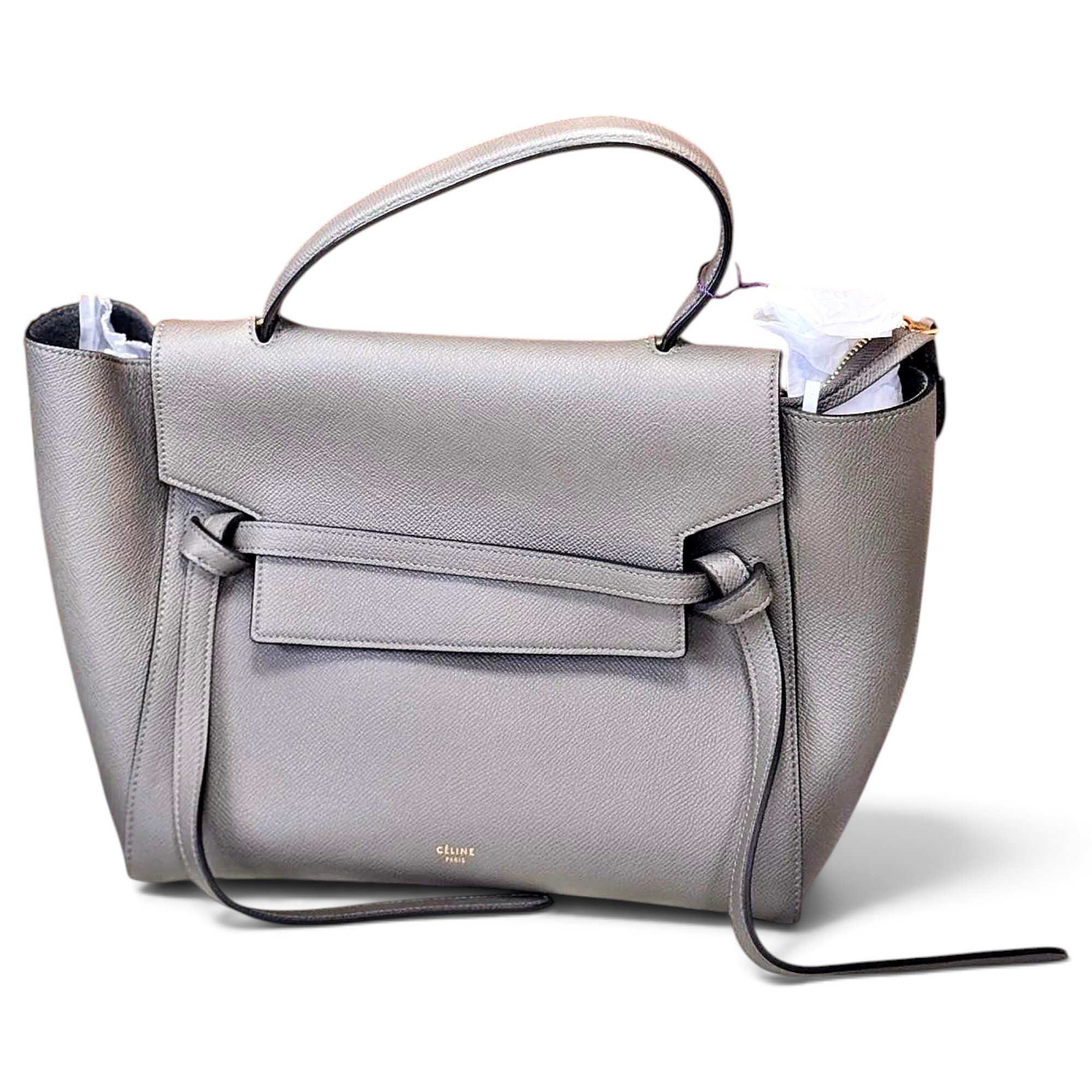 Belt leather handbag