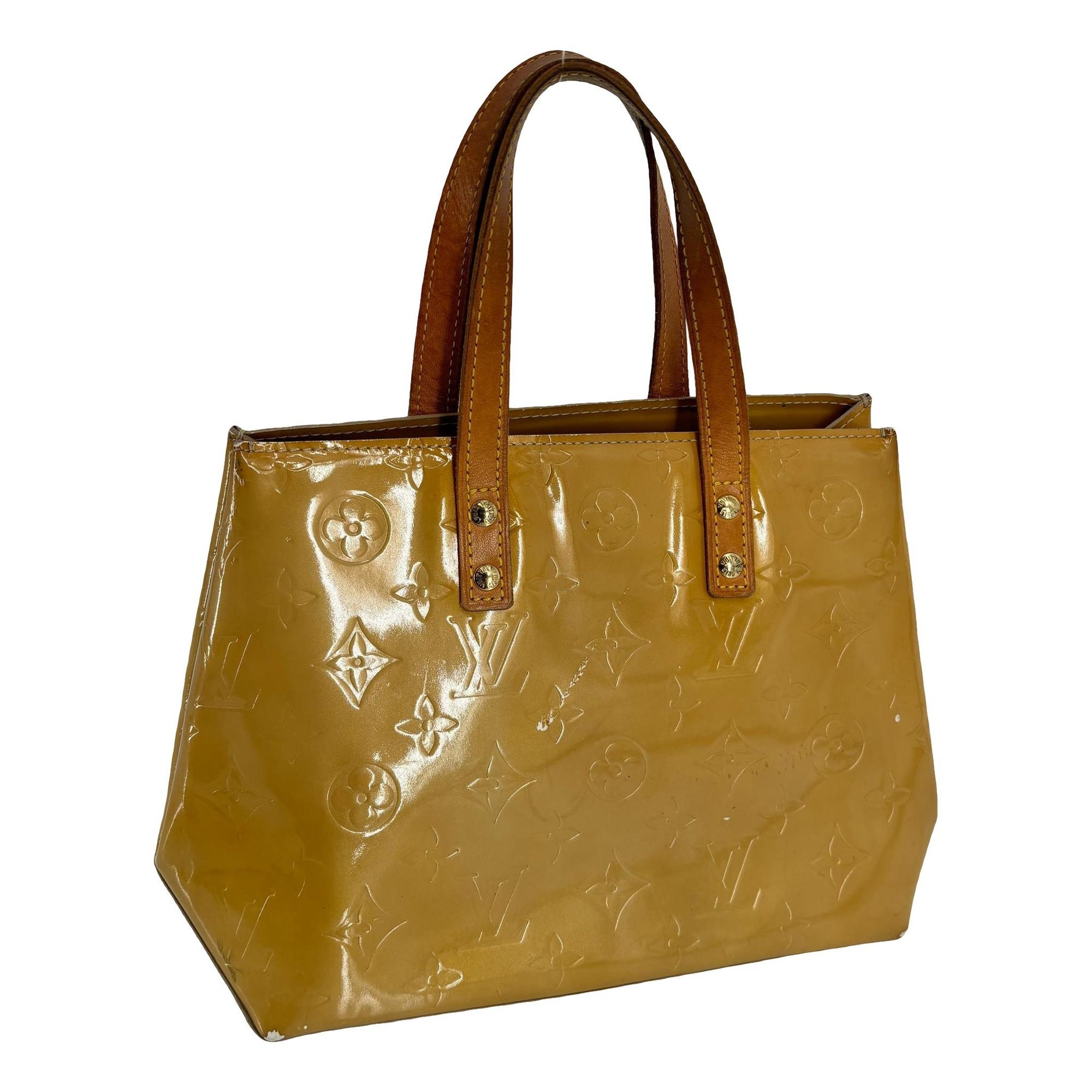 Reade patent leather tote