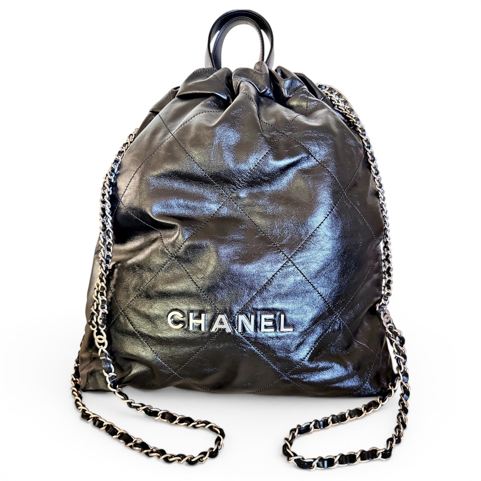 Chanel 22 leather backpack