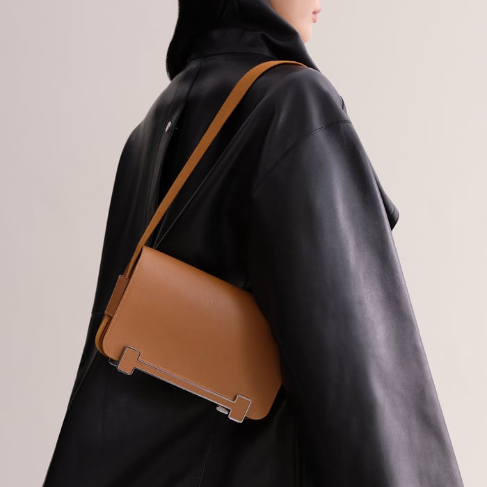 Gold Hermès Geta Slim Bag