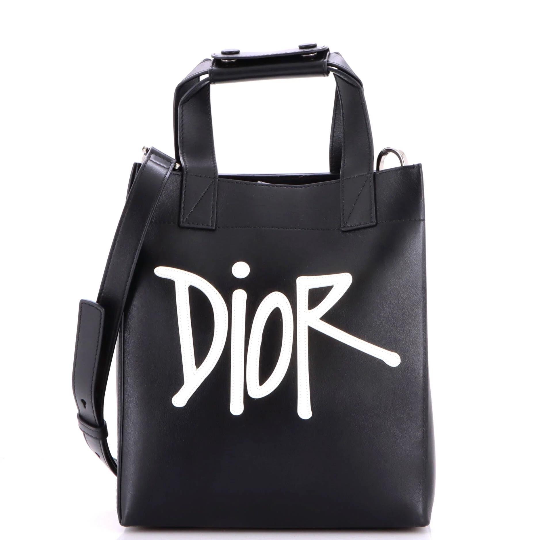 Leather tote