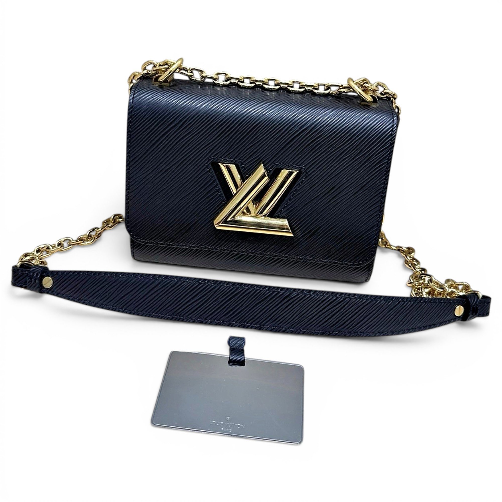 Twist leather handbag