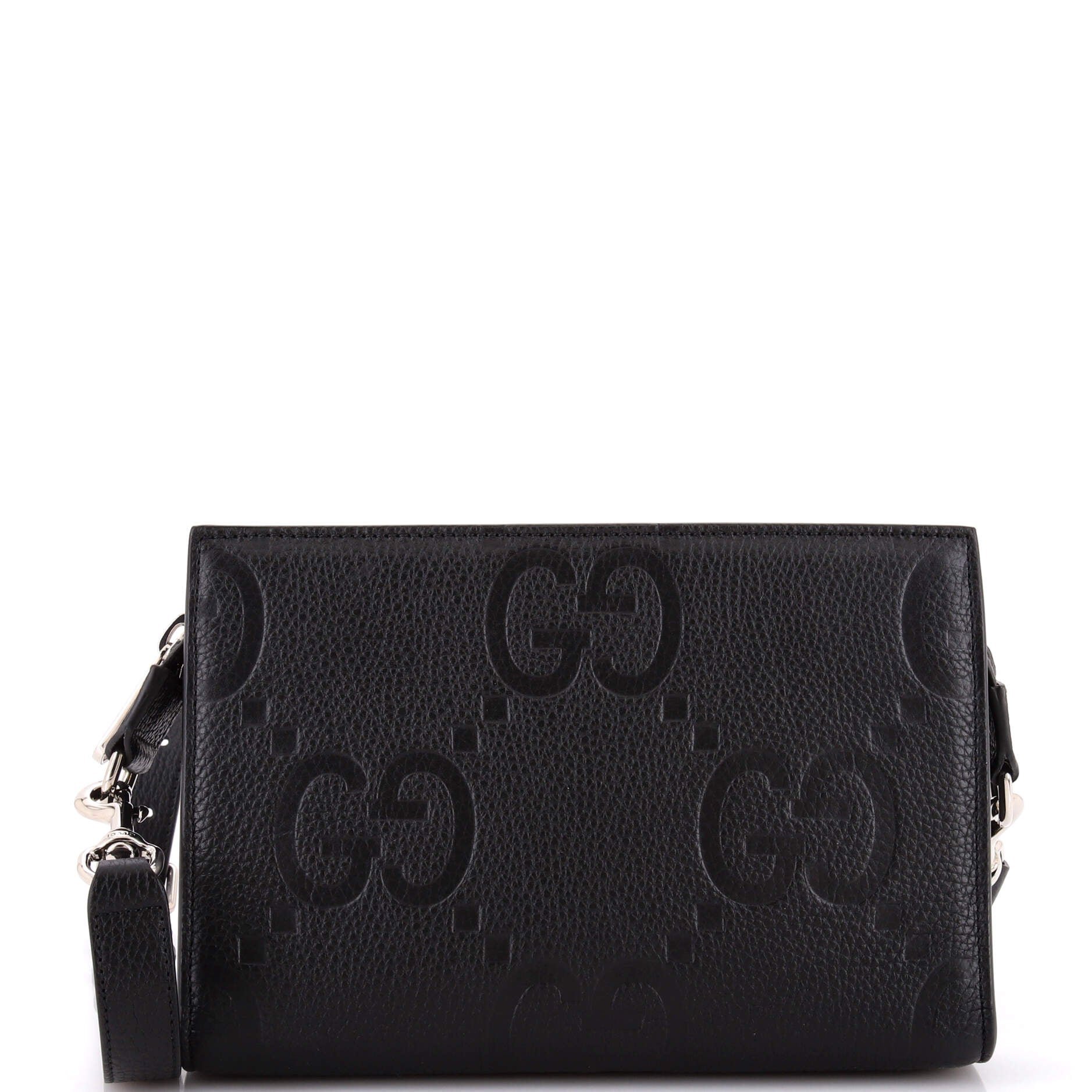 Zip Crossbody Bag Jumbo GG Embossed Leather