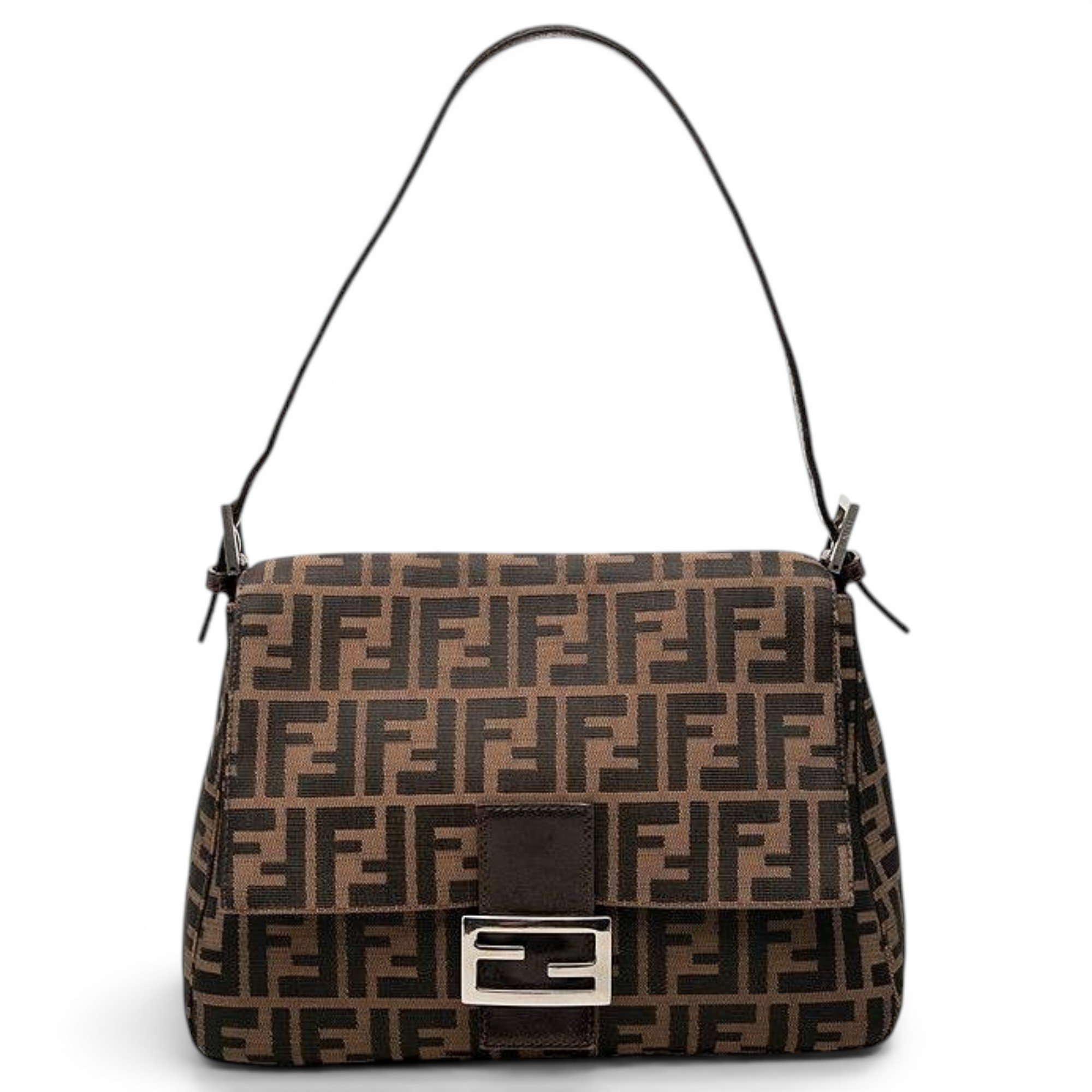Pocket leather handbag